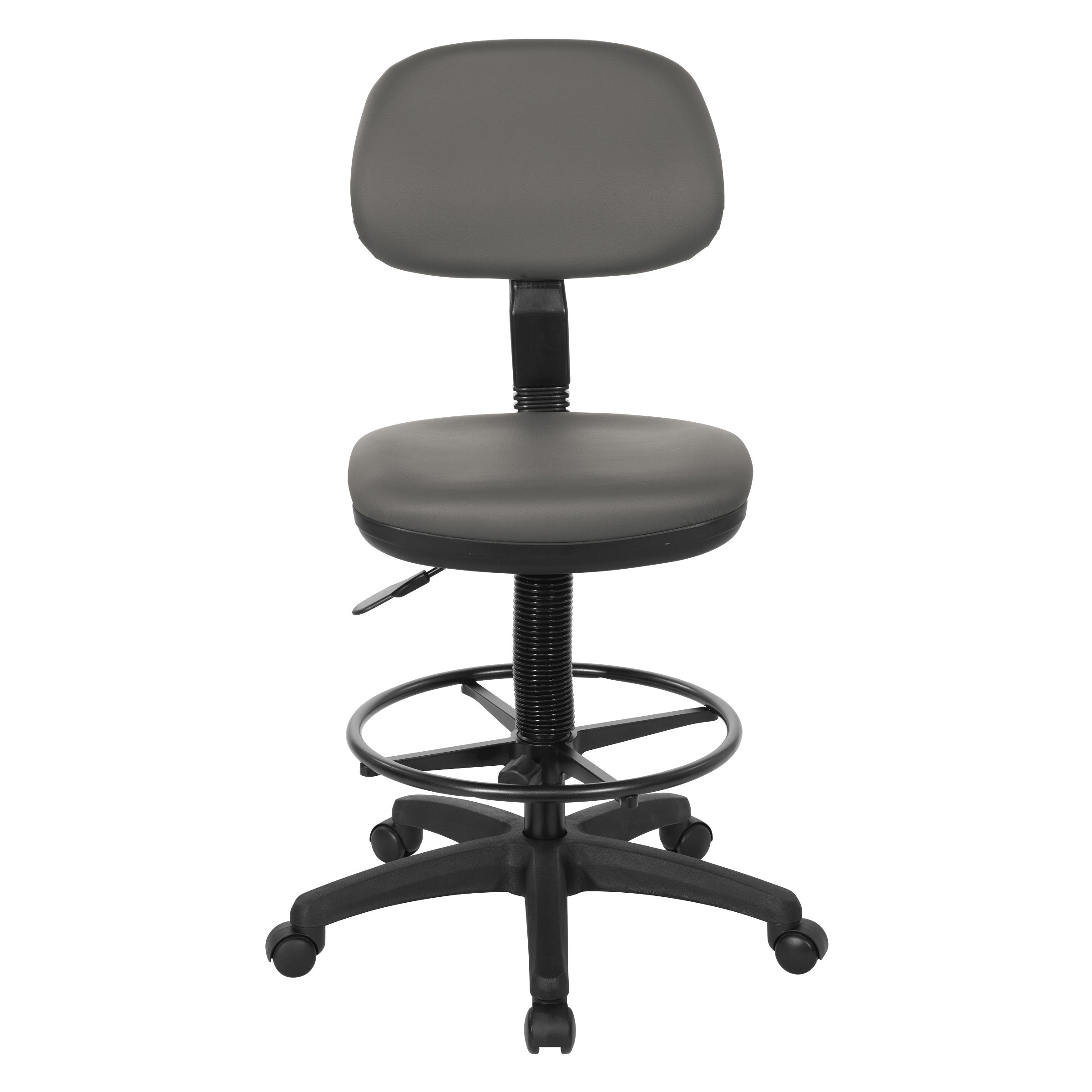 Sculptured Seat and Back Custom Dillon Fabric Drafting Chair - Dillon Steel