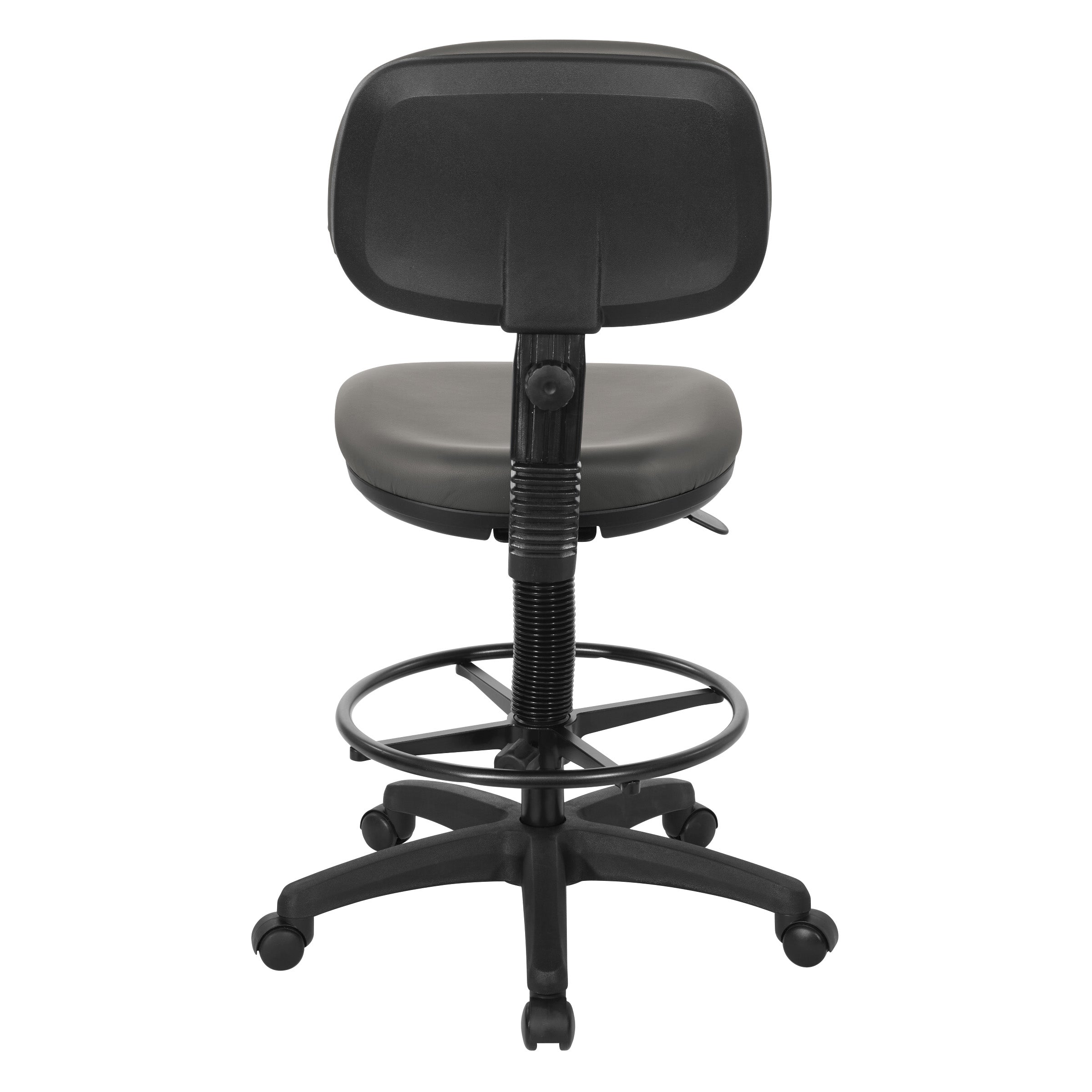 Sculptured Seat and Back Custom Dillon Fabric Drafting Chair - Dillon Steel
