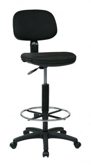 Sculptured Seat and Back Drafting Chair - Custom B Grade Fabric