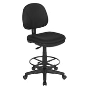 Drafting Chair with Stool Kit - Black