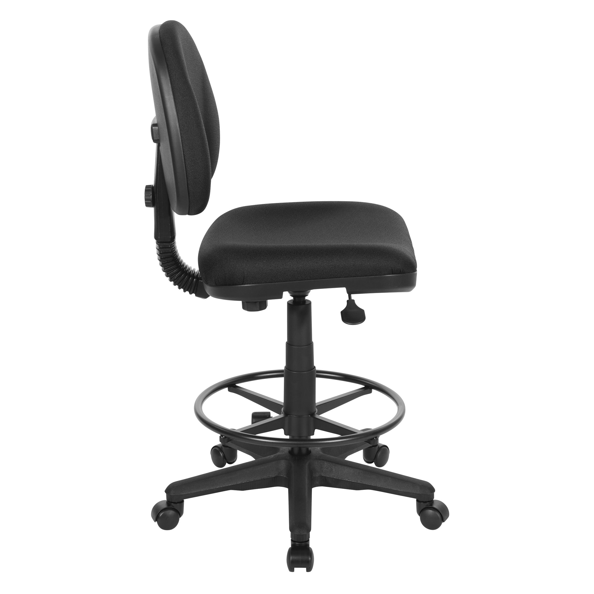 Drafting Chair with Stool Kit - Black