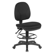 Deluxe Ergonomic Drafting Chair - Black