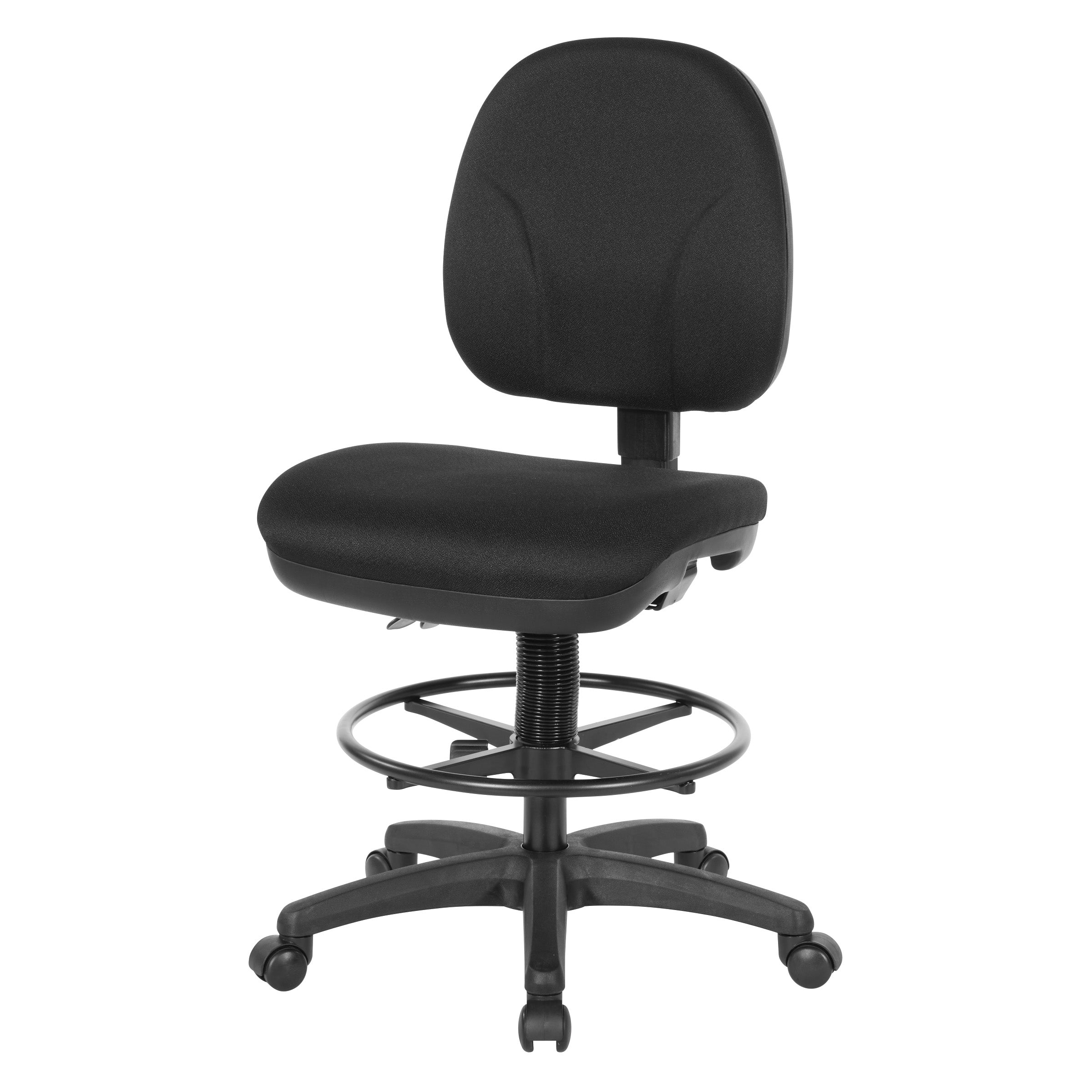 Deluxe Ergonomic Drafting Chair - Black