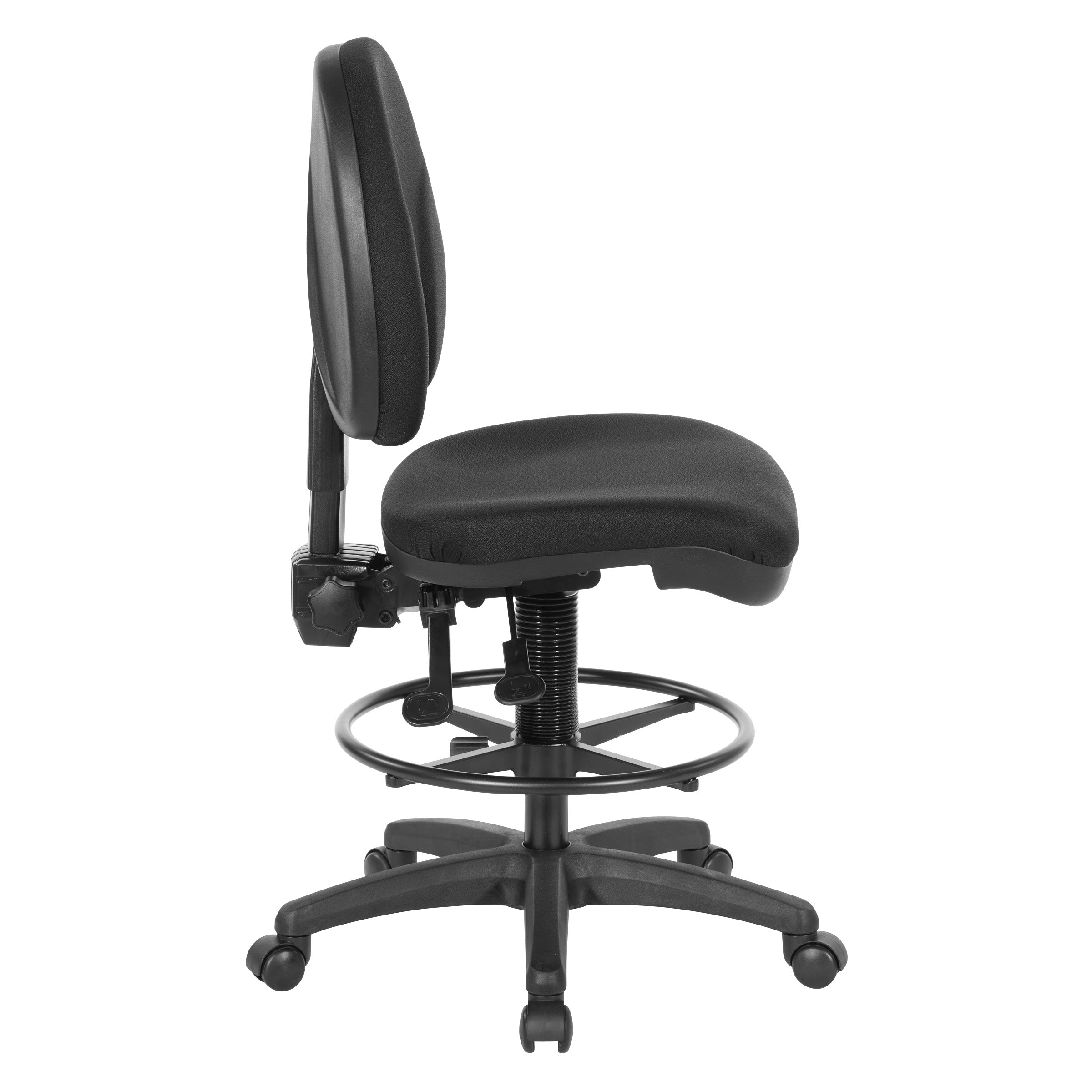 Deluxe Ergonomic Drafting Chair - Black
