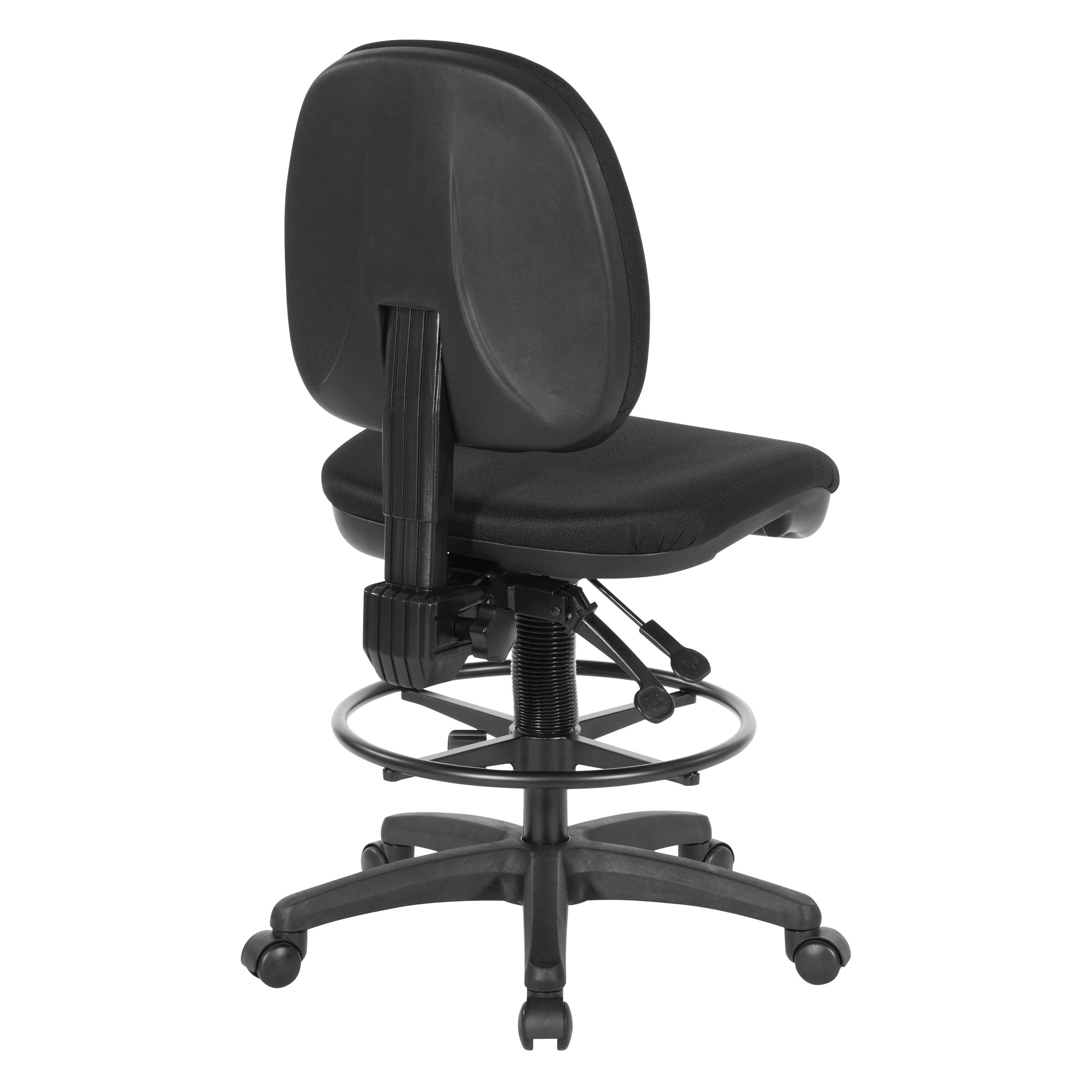 Deluxe Ergonomic Drafting Chair - Black