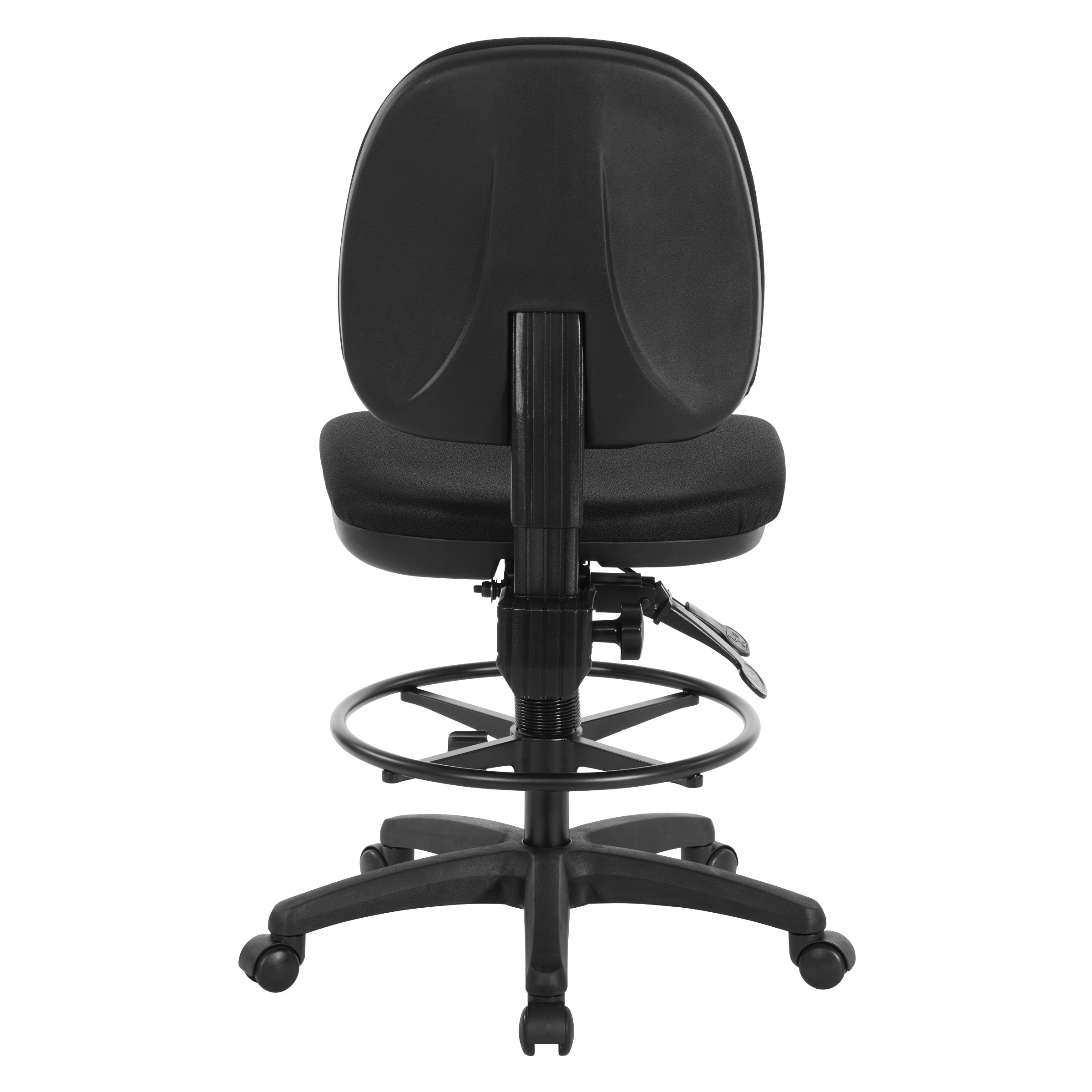 Deluxe Ergonomic Drafting Chair - Black
