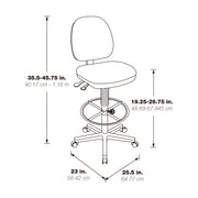 Deluxe Ergonomic Drafting Chair - Custom A Grade Fabric