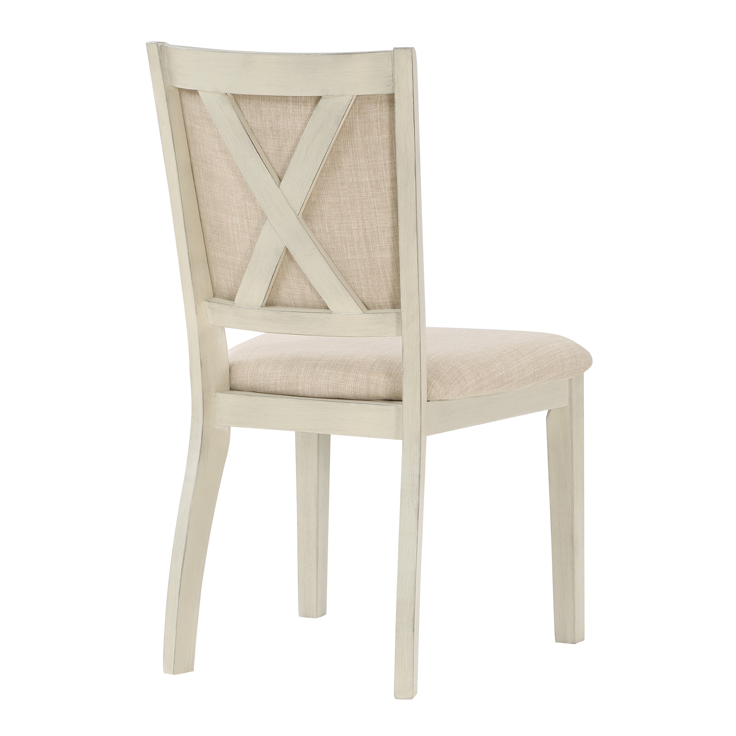5 Piece Flower Dining Set  - Natural/White