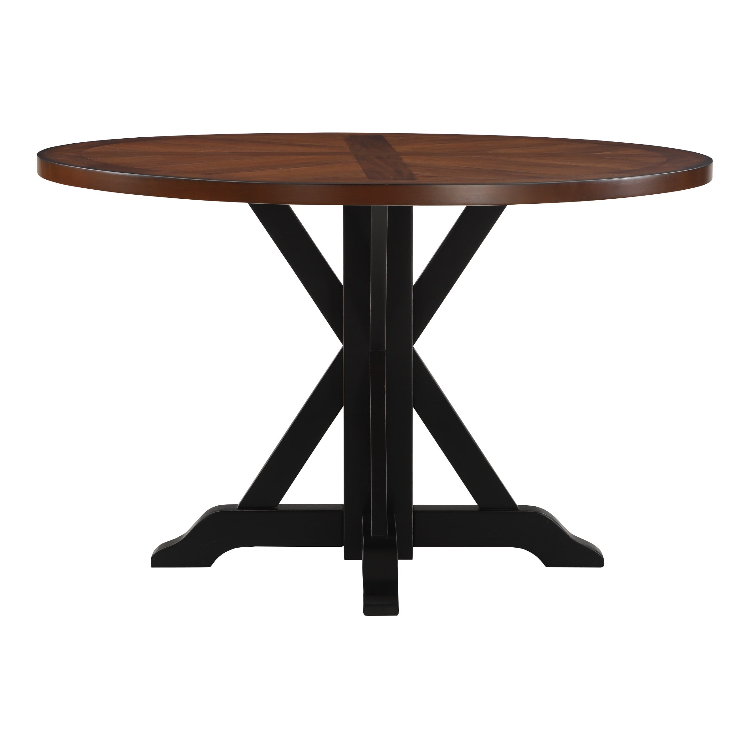 5 Piece Flower Dining Set  - Natural/Black