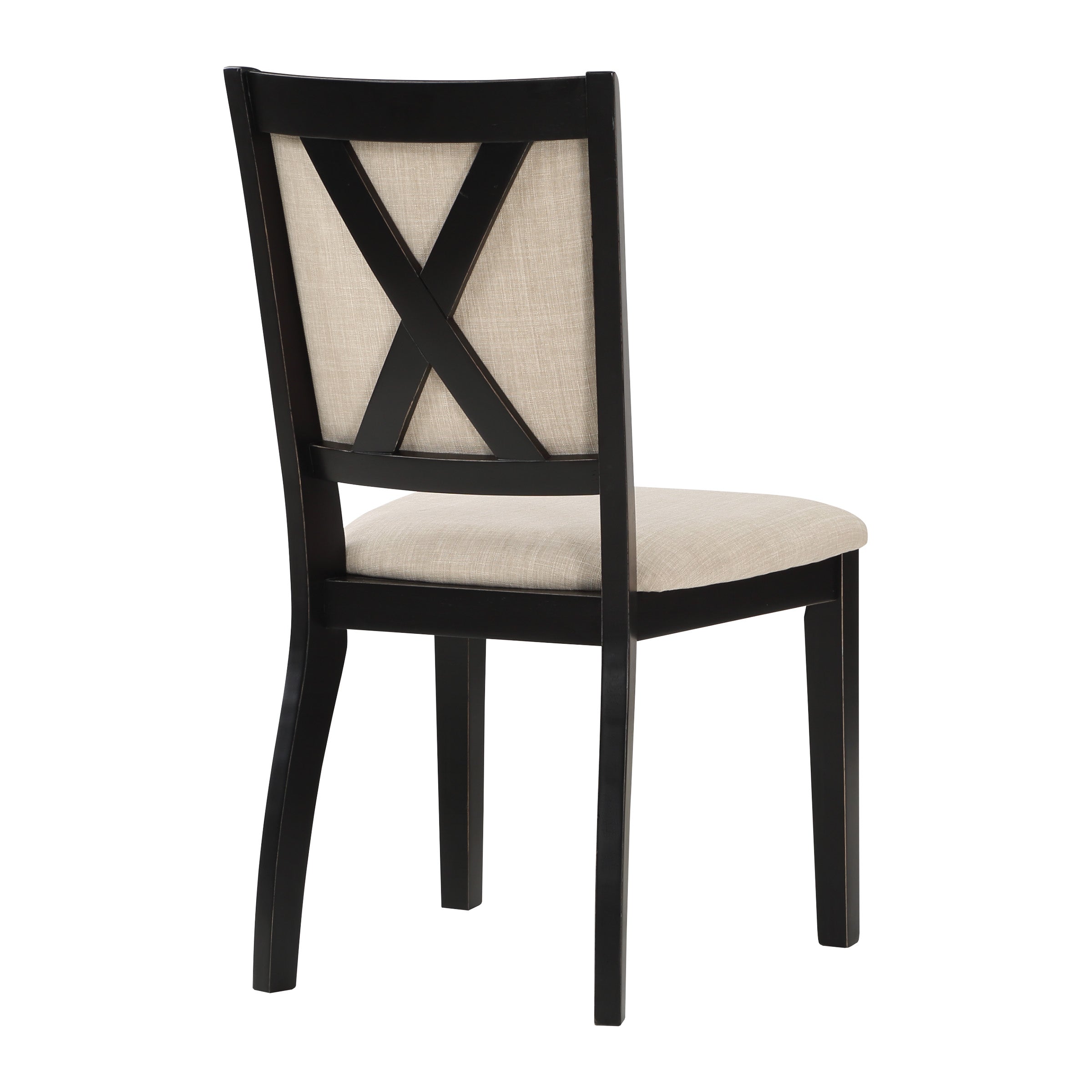 5 Piece Flower Dining Set  - Natural/Black