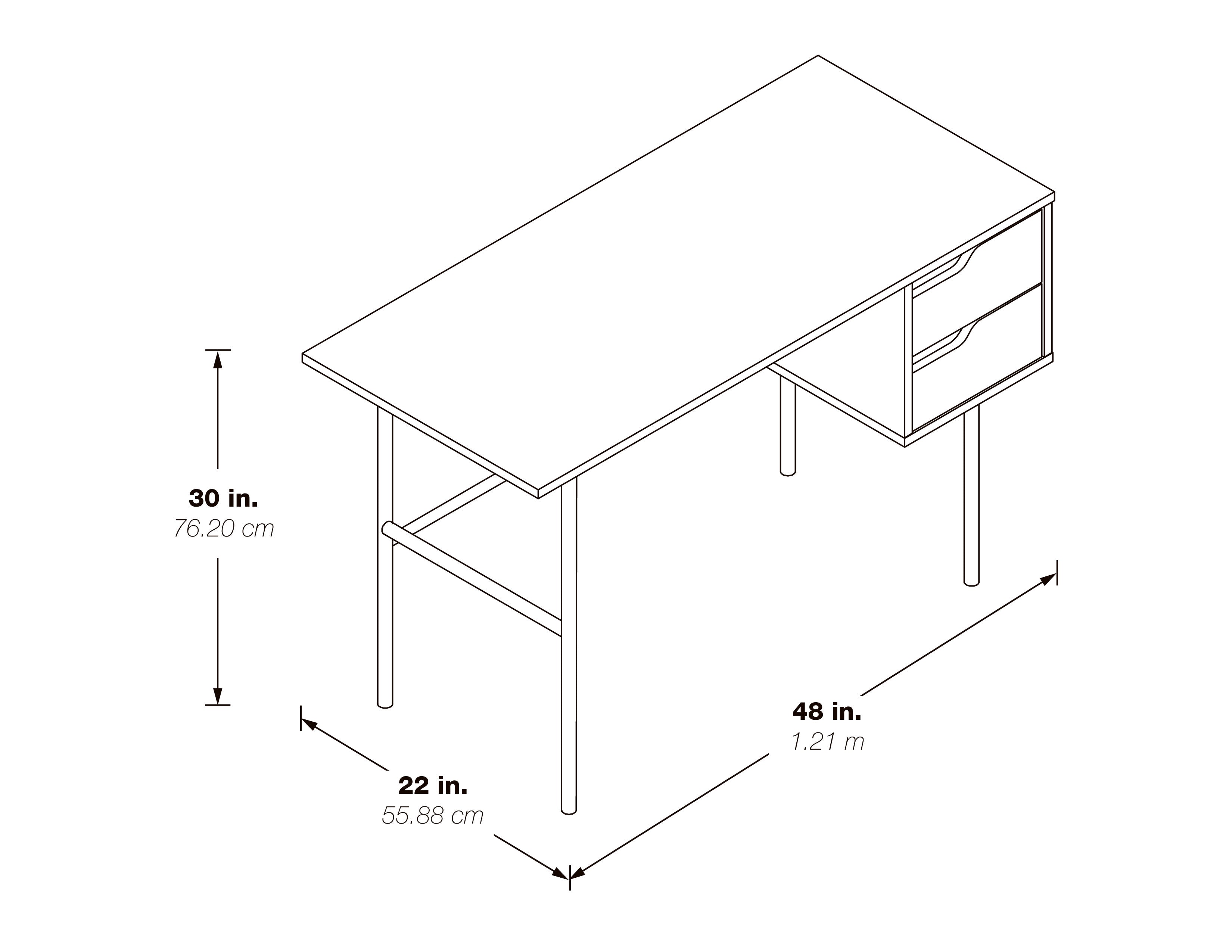 Denmark Writing Desk - Natural