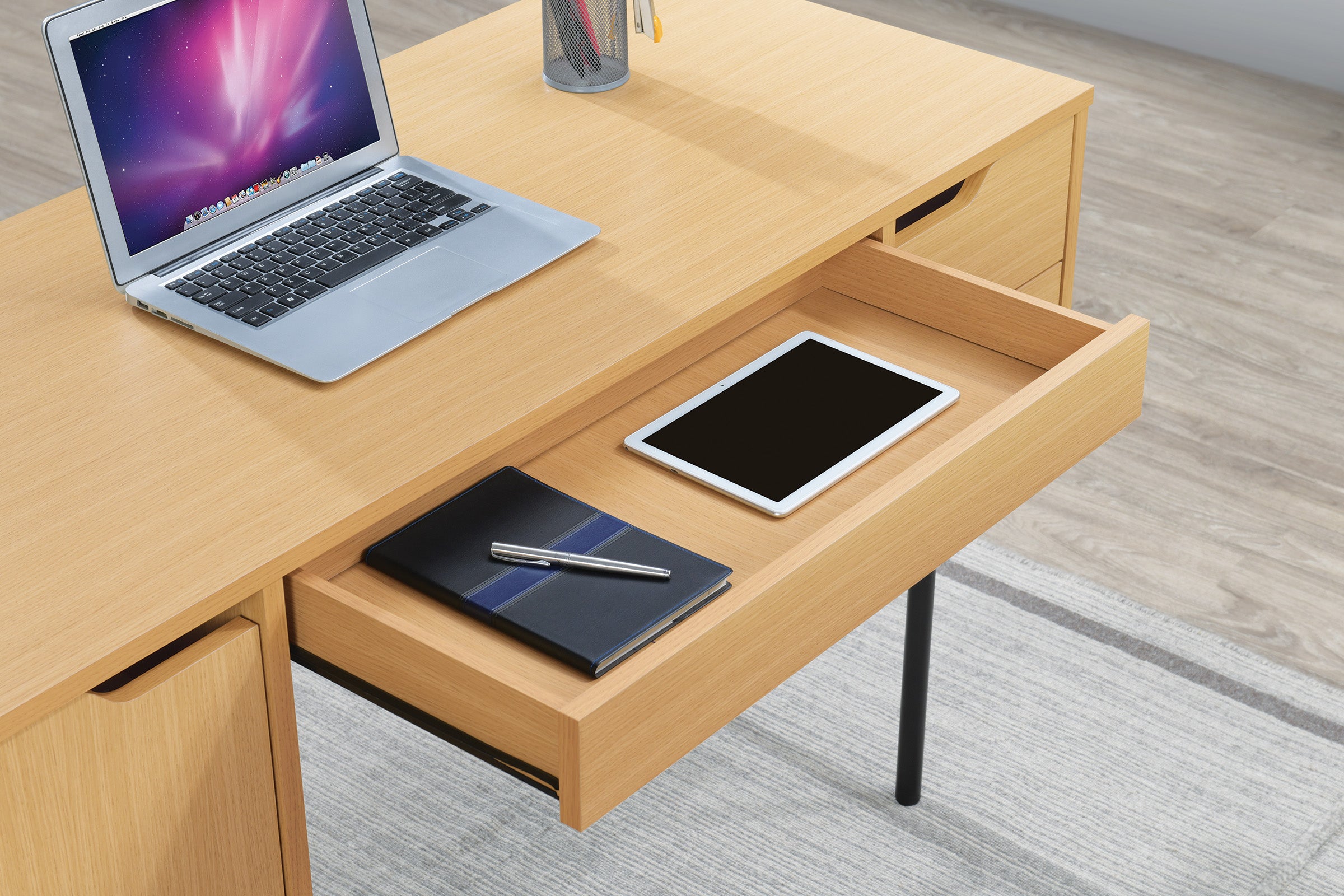 Denmark Executive Desk - Natural