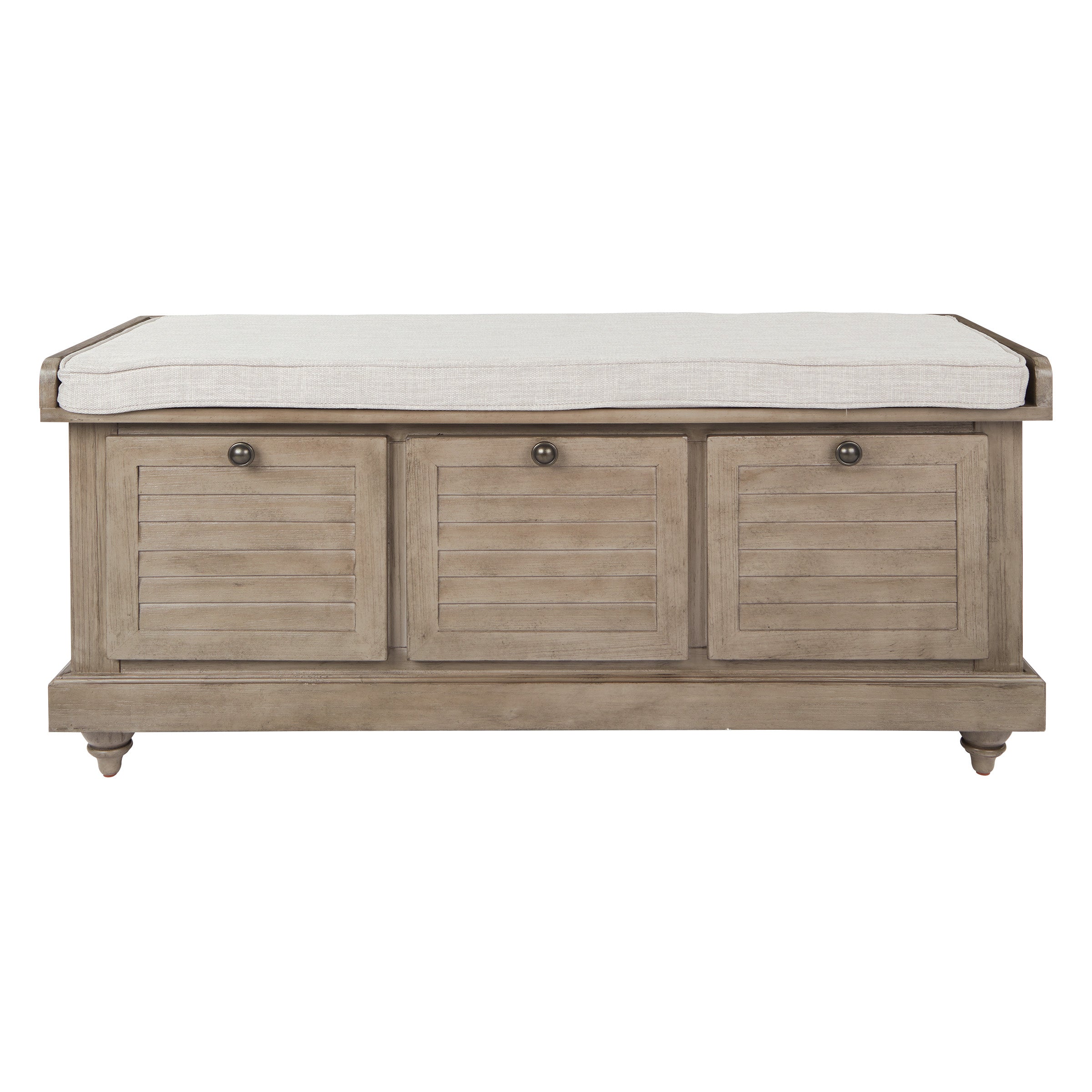 Dover Storage Bench - Antique Grey