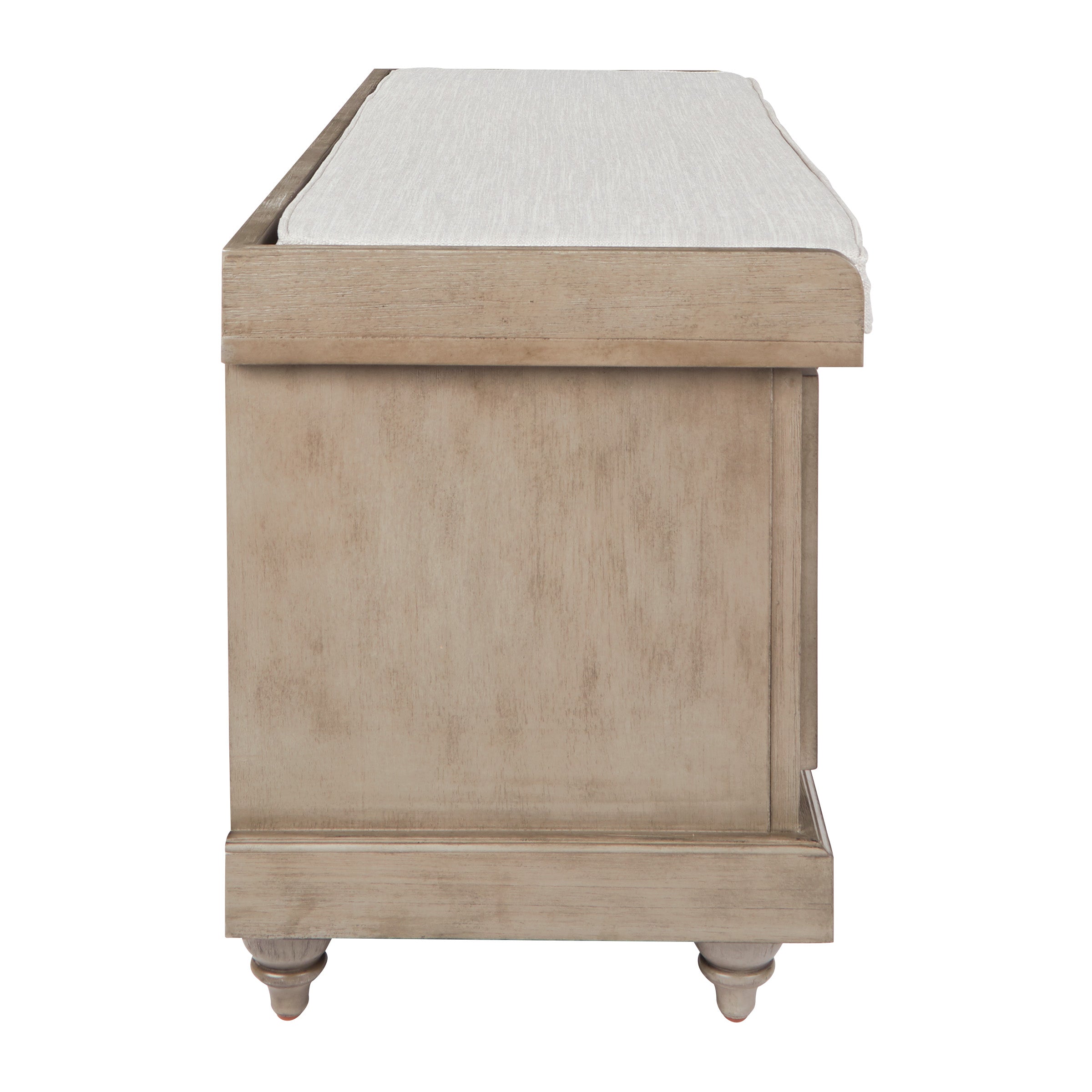 Dover Storage Bench - Antique Grey