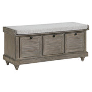 Dover Storage Bench - GoldStone/Salt and Pepper