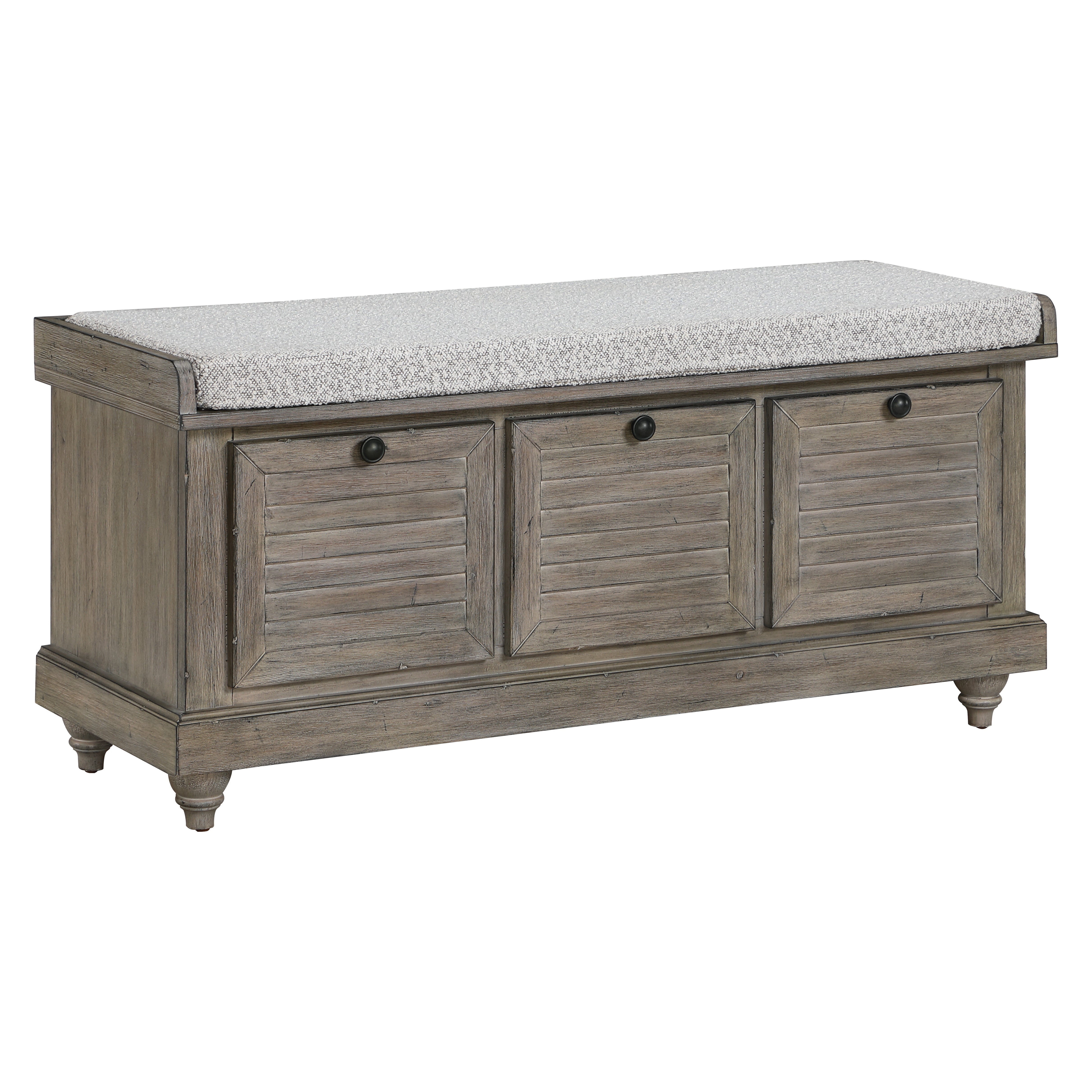 Dover Storage Bench - GoldStone/Salt and Pepper
