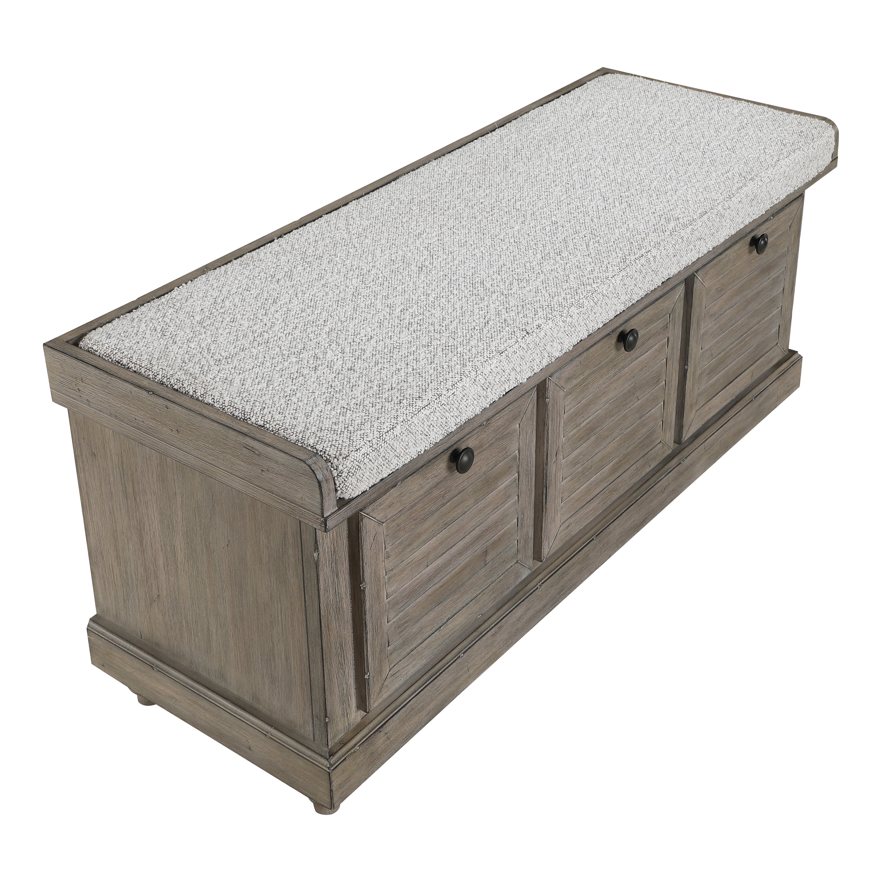 Dover Storage Bench - GoldStone/Salt and Pepper