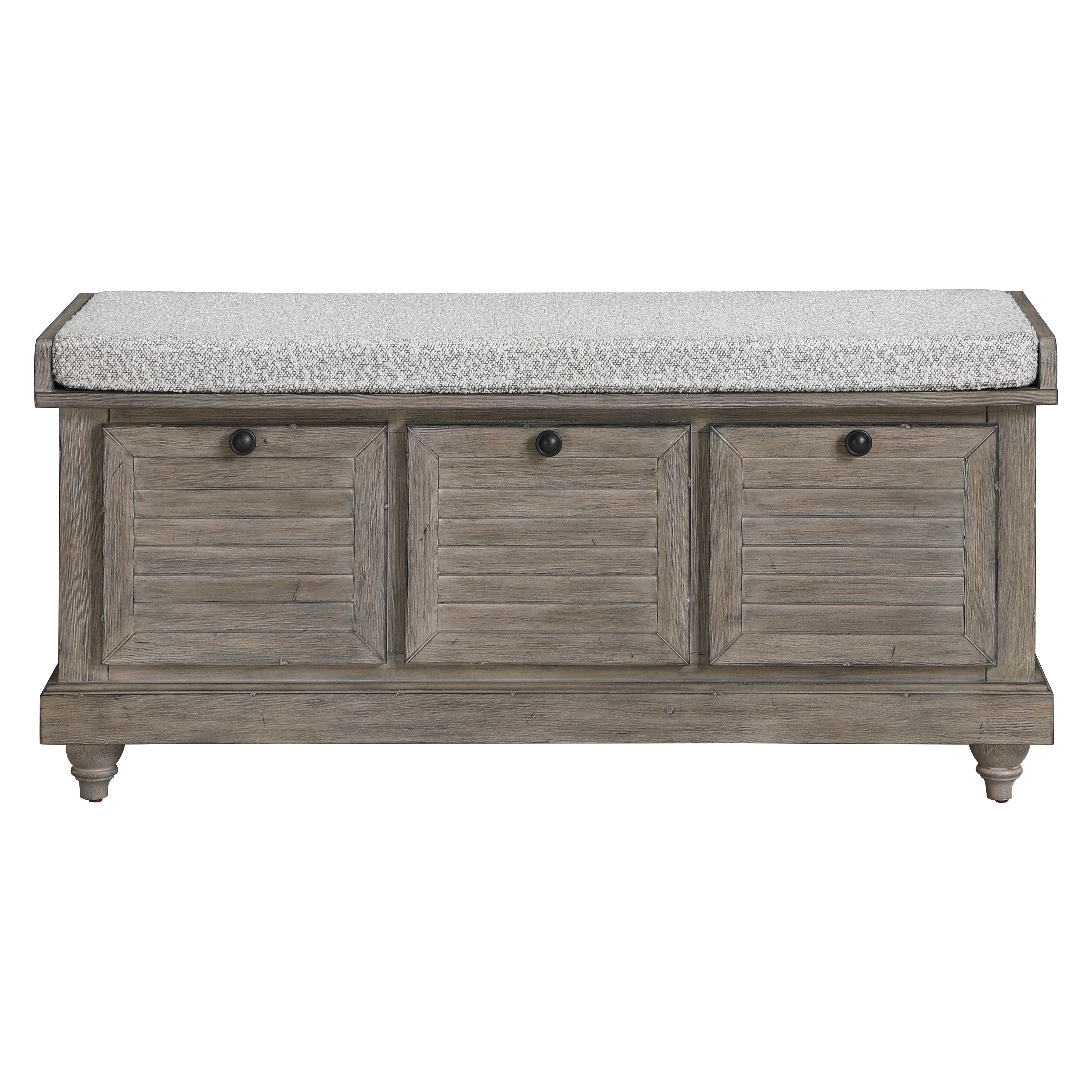 Dover Storage Bench - GoldStone/Salt and Pepper