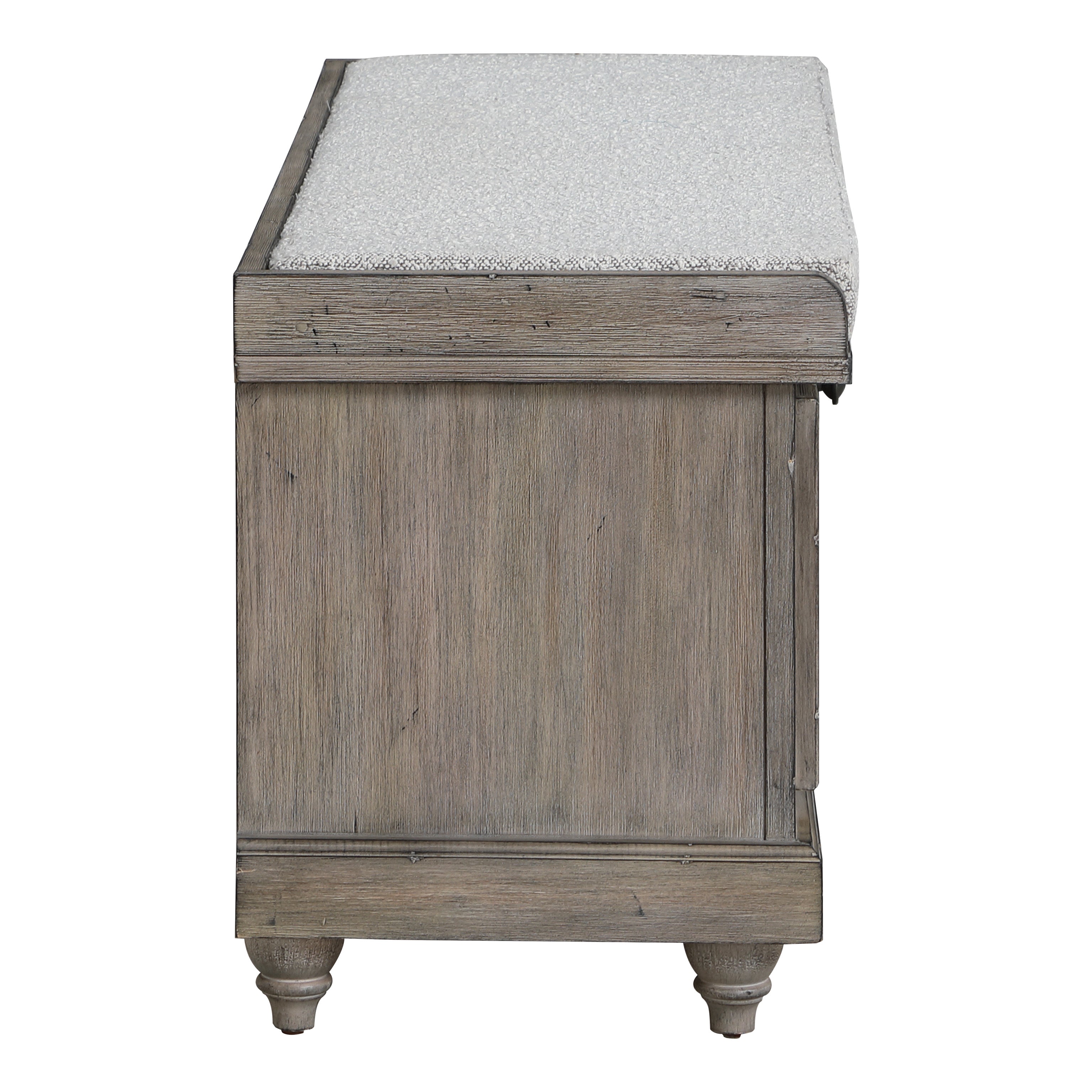 Dover Storage Bench - GoldStone/Salt and Pepper