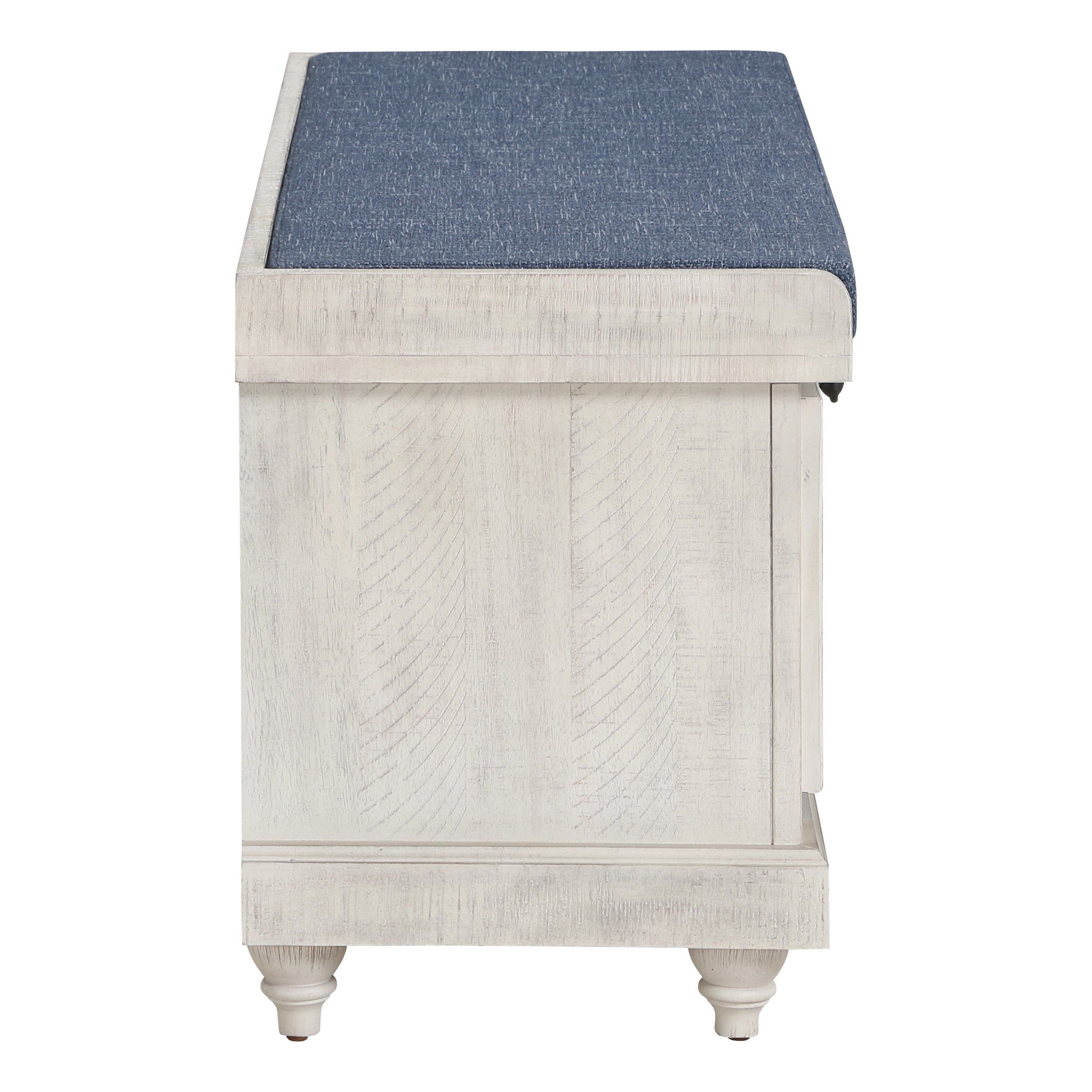 Dover Storage Bench - White/Navy