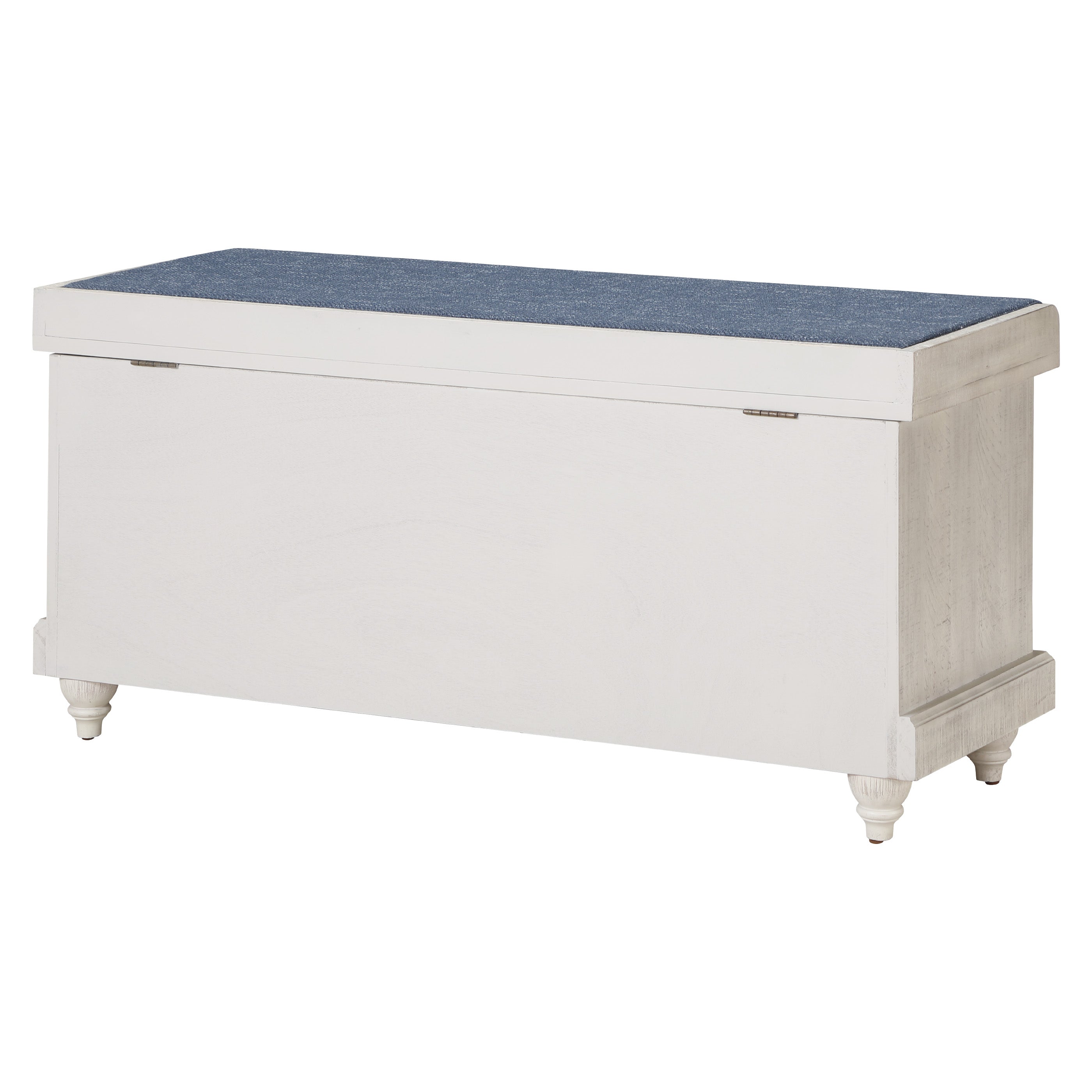 Dover Storage Bench - White/Navy