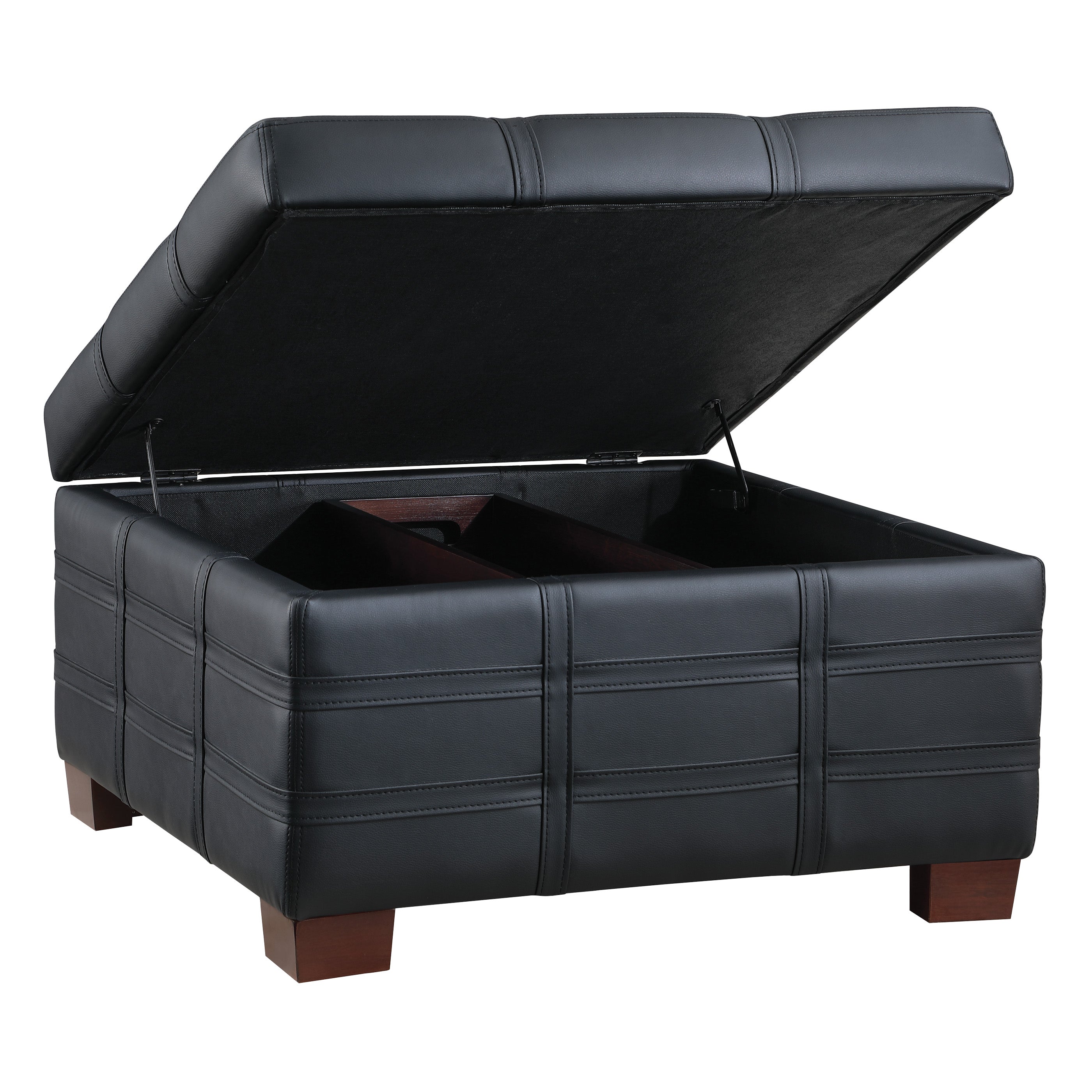 Detour Strap Ottoman - Black