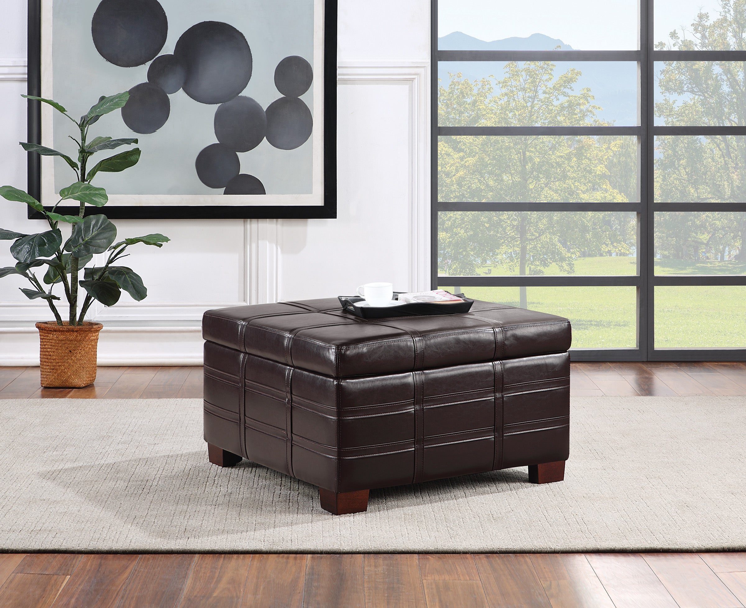 Detour Strap Ottoman - Espresso