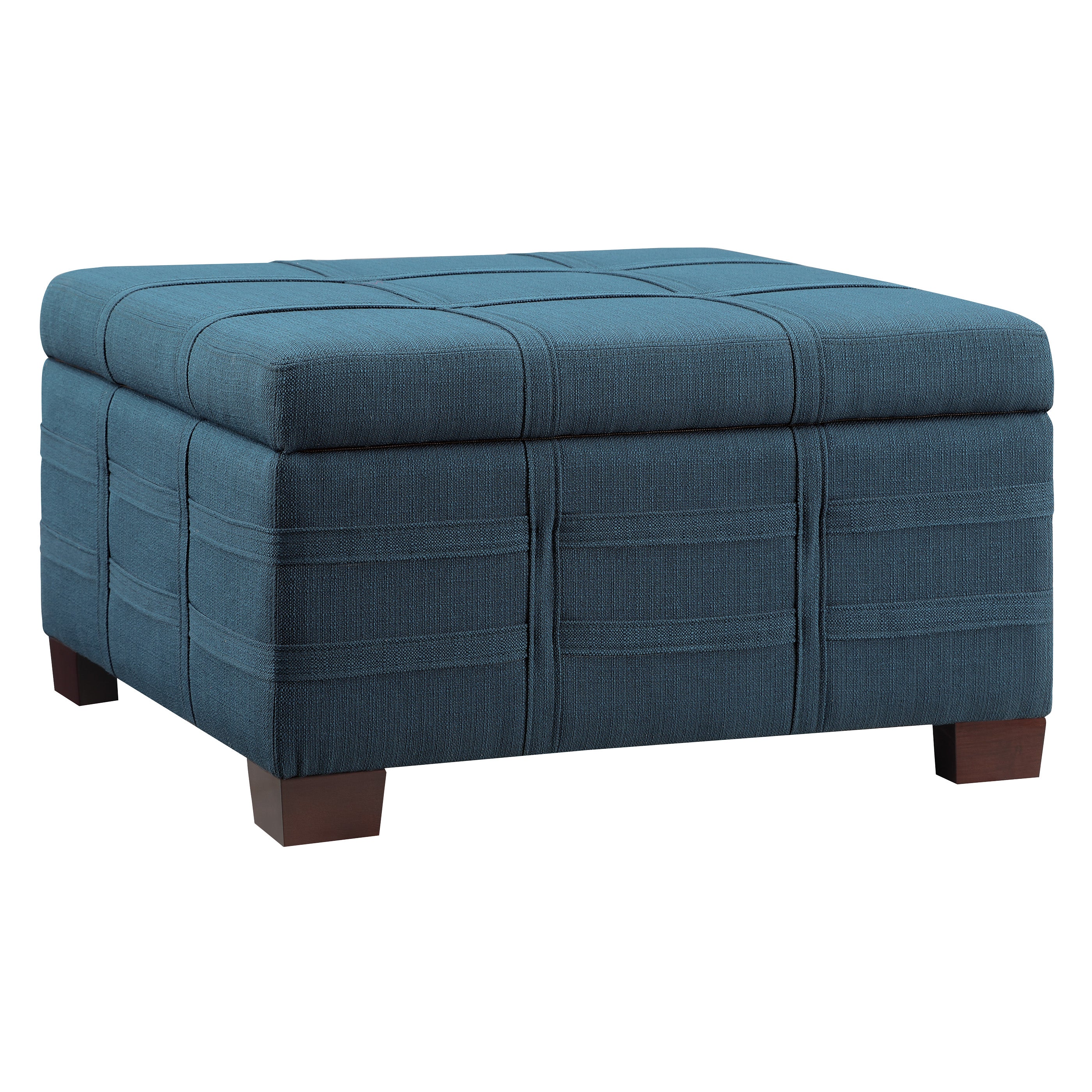 Detour Strap Ottoman - Azure
