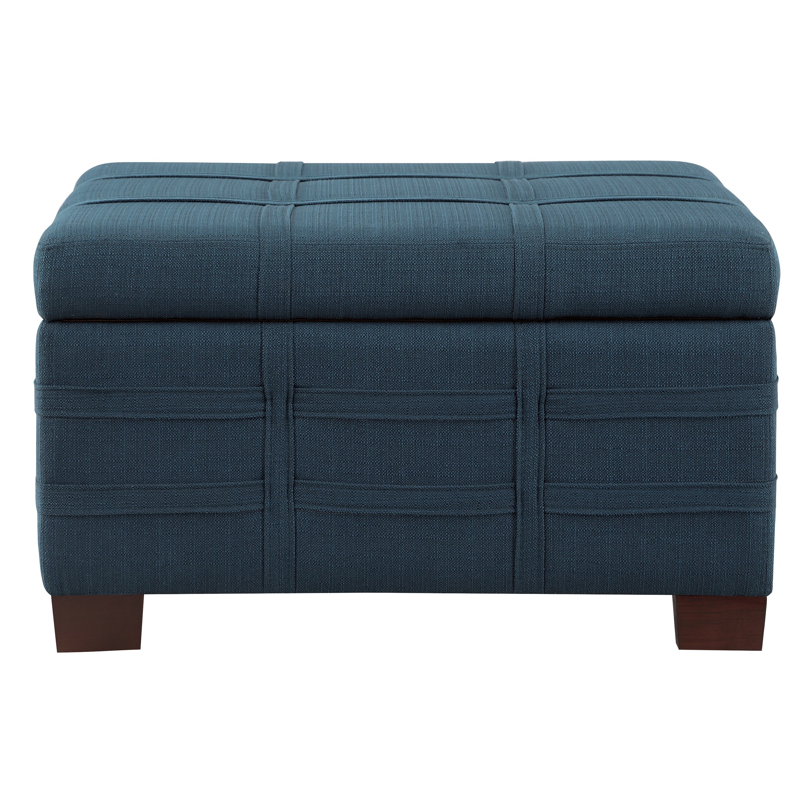 Detour Strap Ottoman - Azure