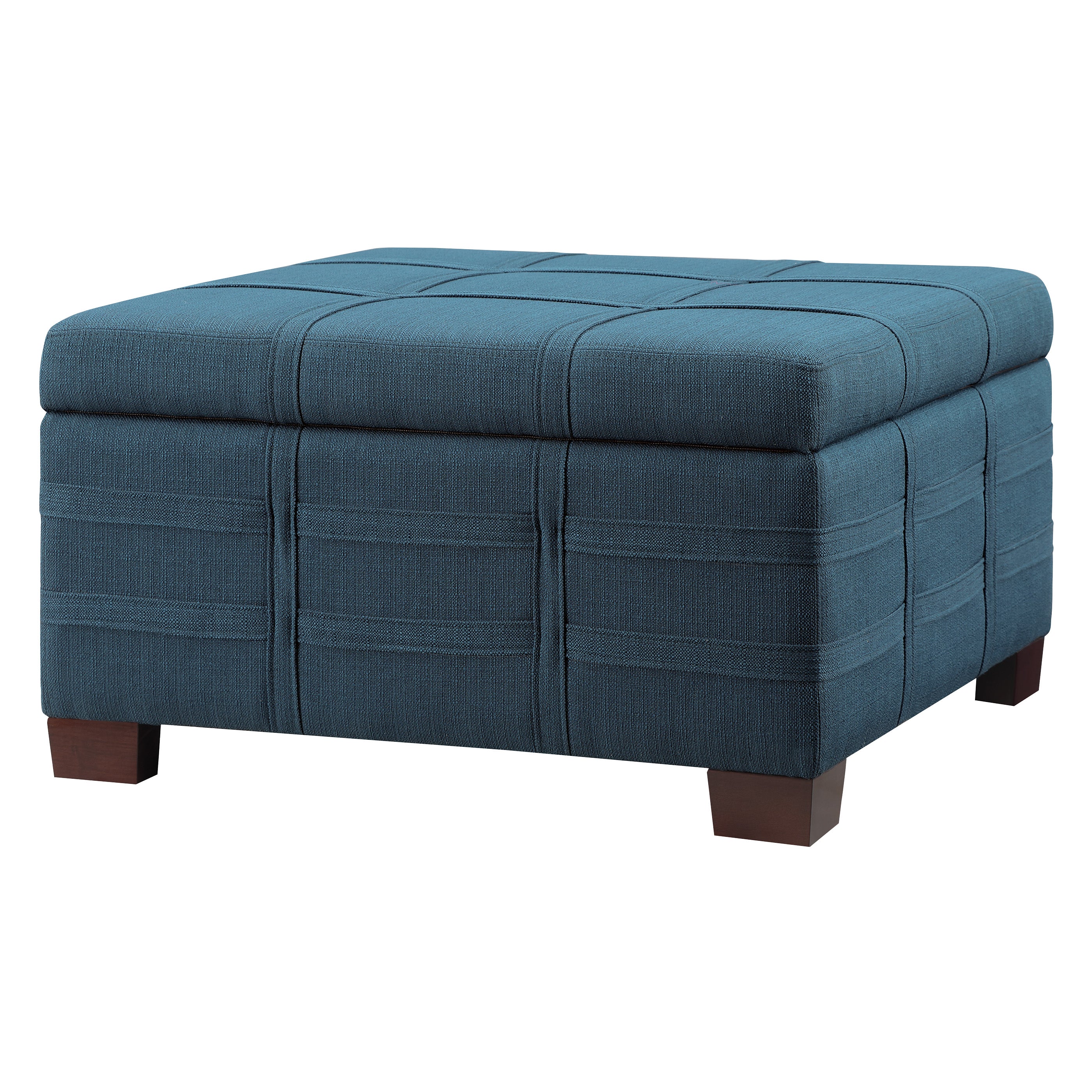 Detour Strap Ottoman - Azure