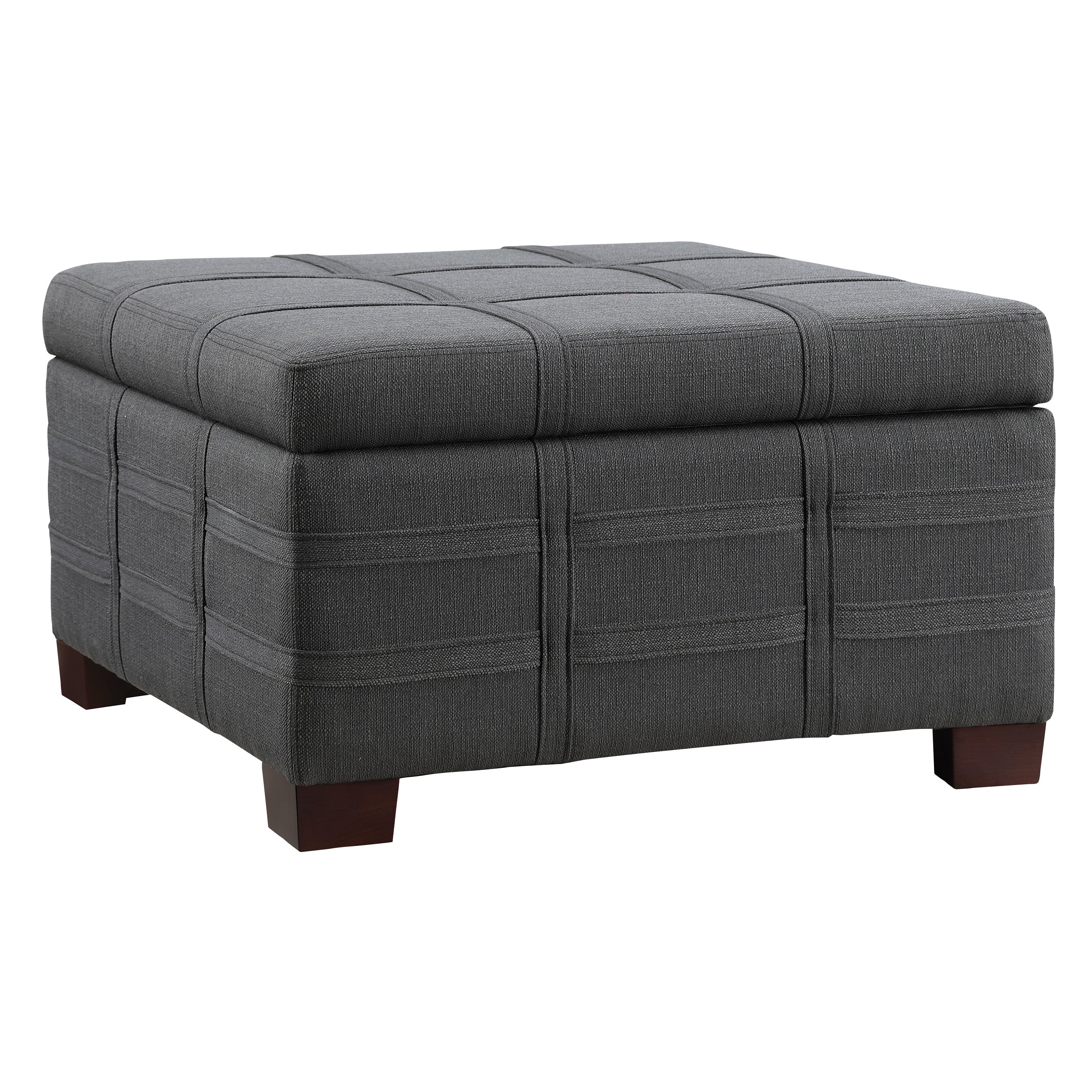 Detour Strap Ottoman - Charcoal