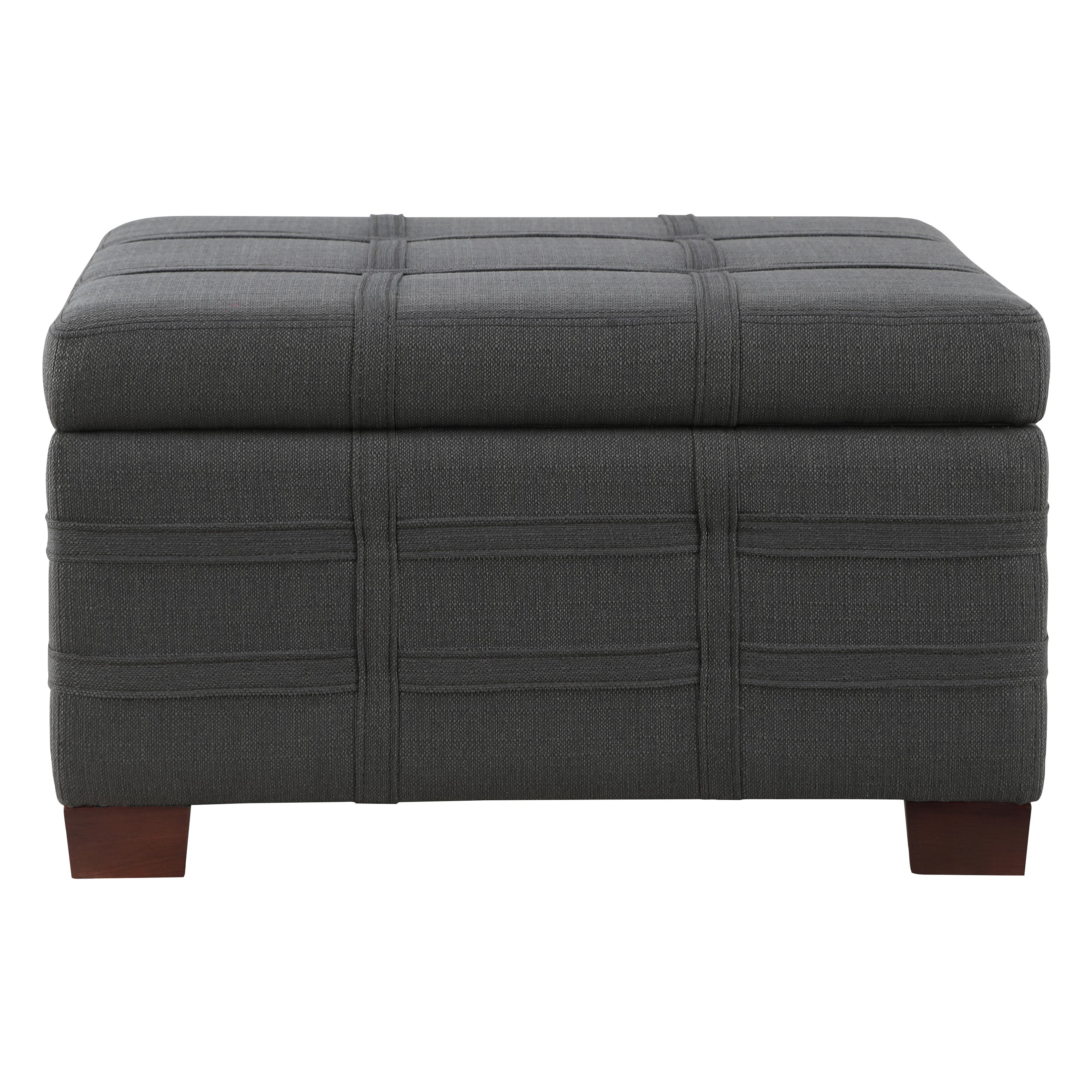 Detour Strap Ottoman - Charcoal
