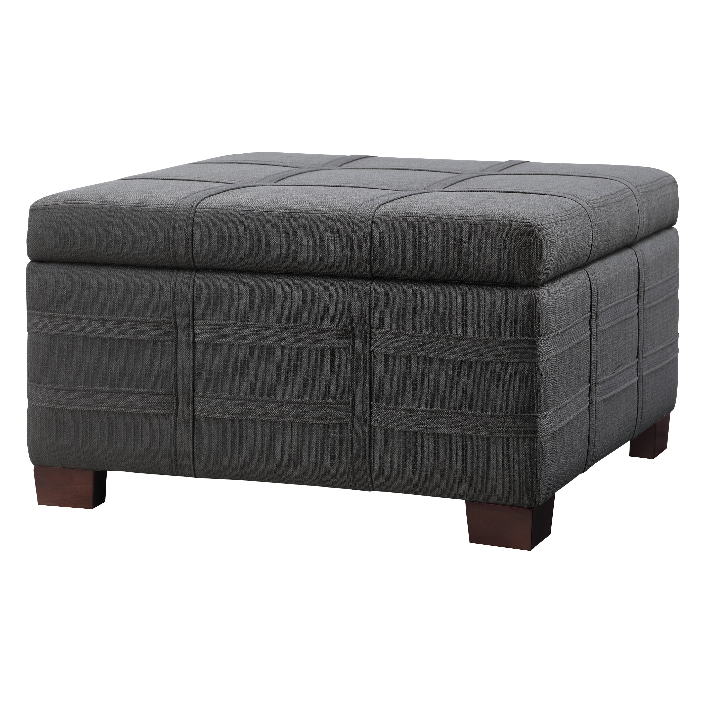 Detour Strap Ottoman - Charcoal
