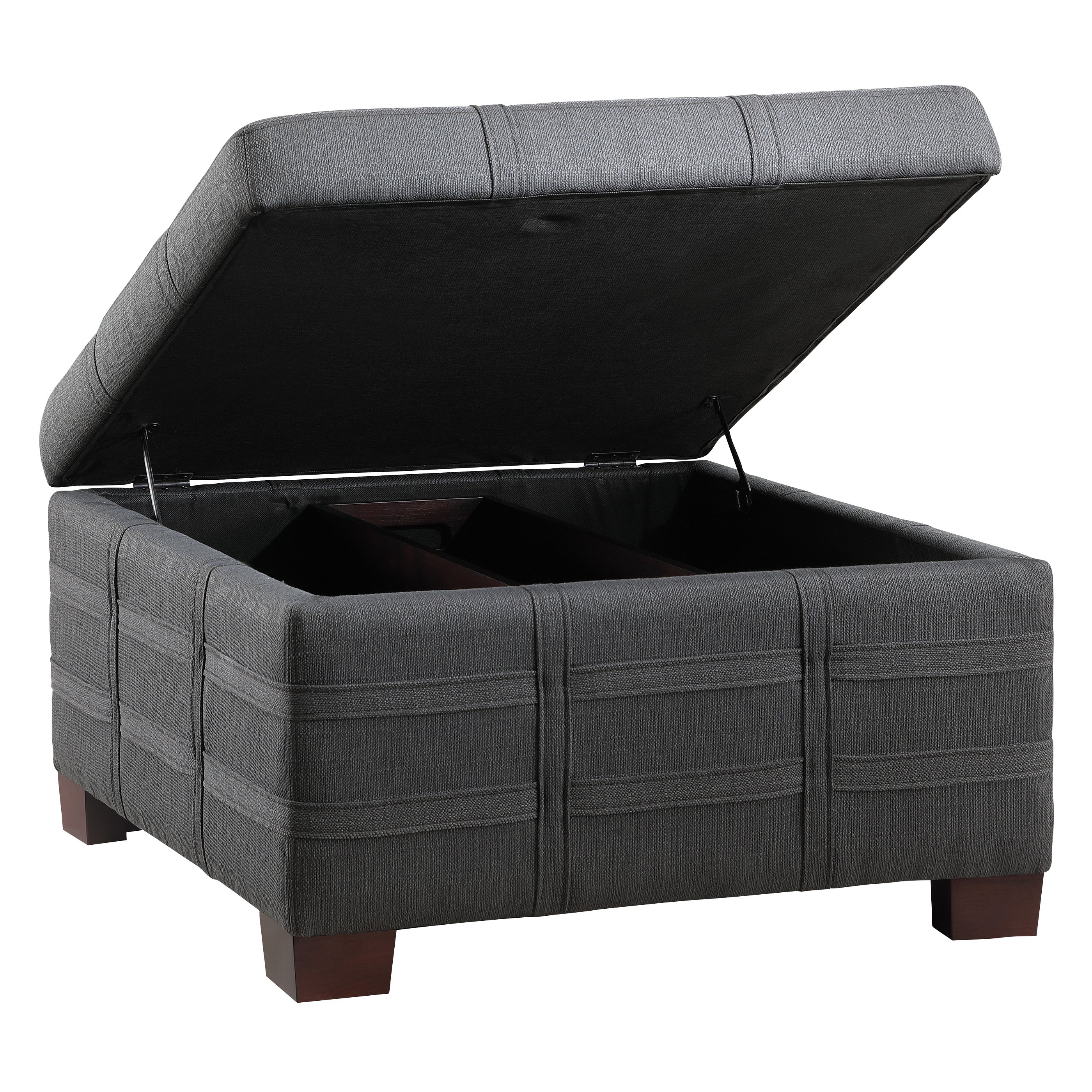 Detour Strap Ottoman - Charcoal