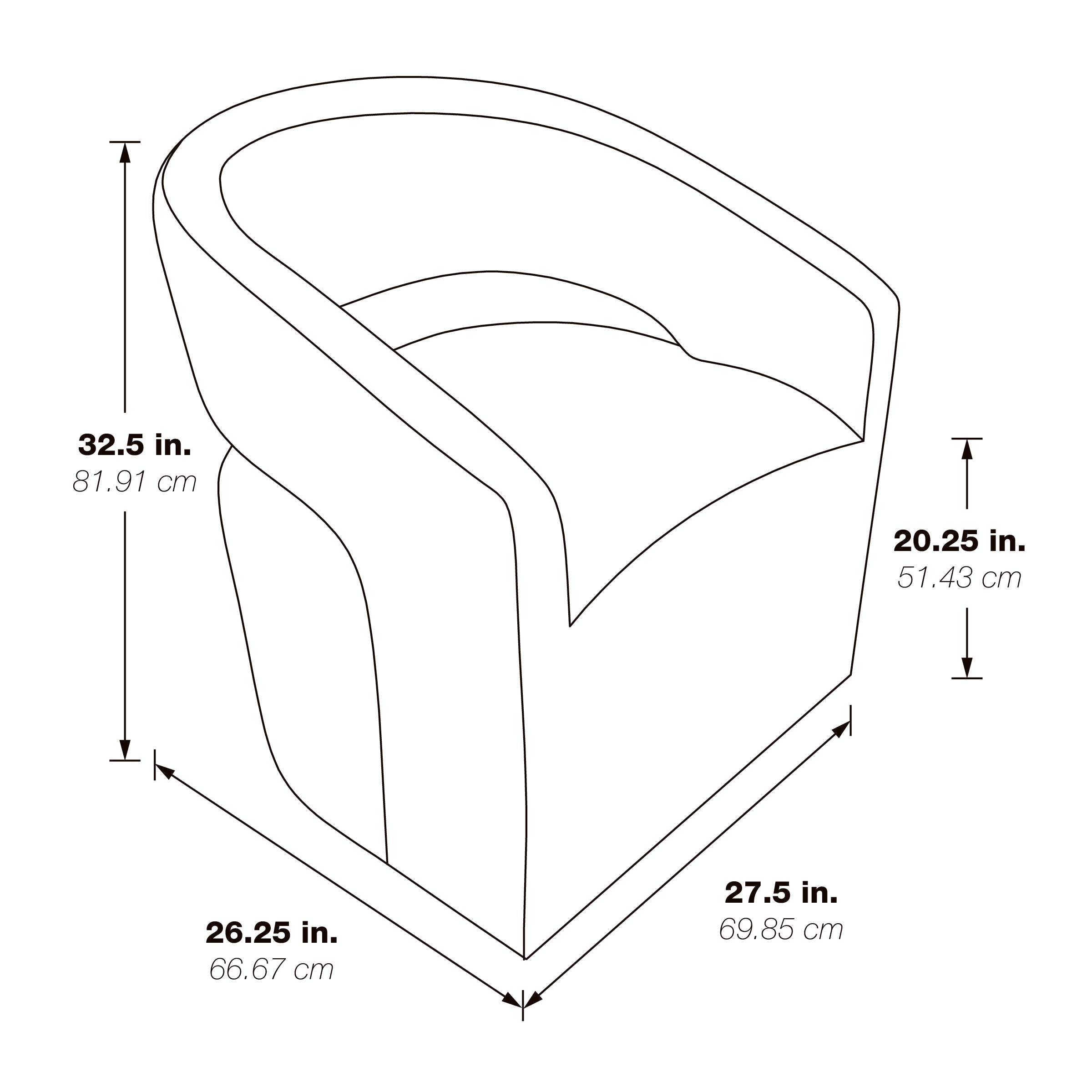 Devin Swivel Chair - White