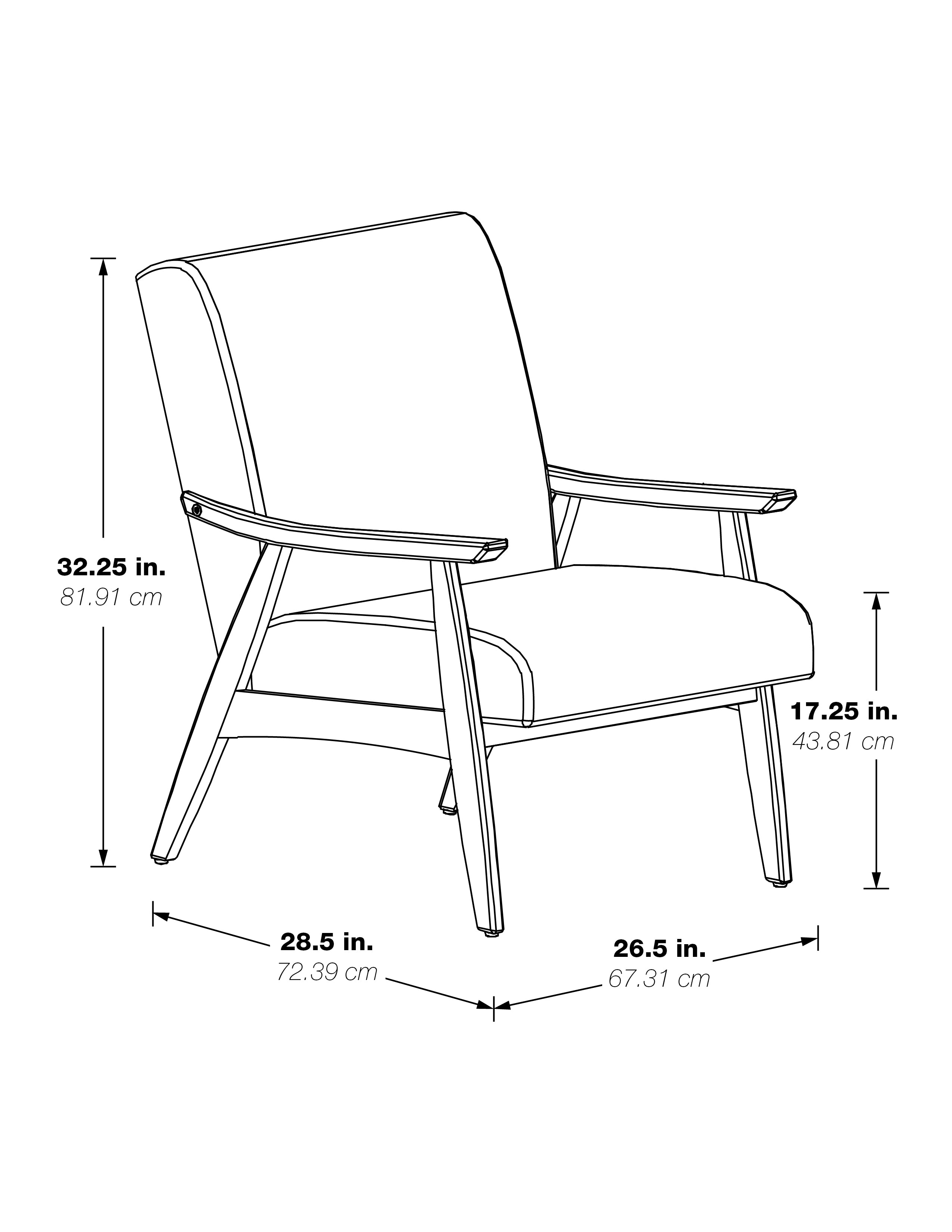 Davis Chair - Klein Charcoal