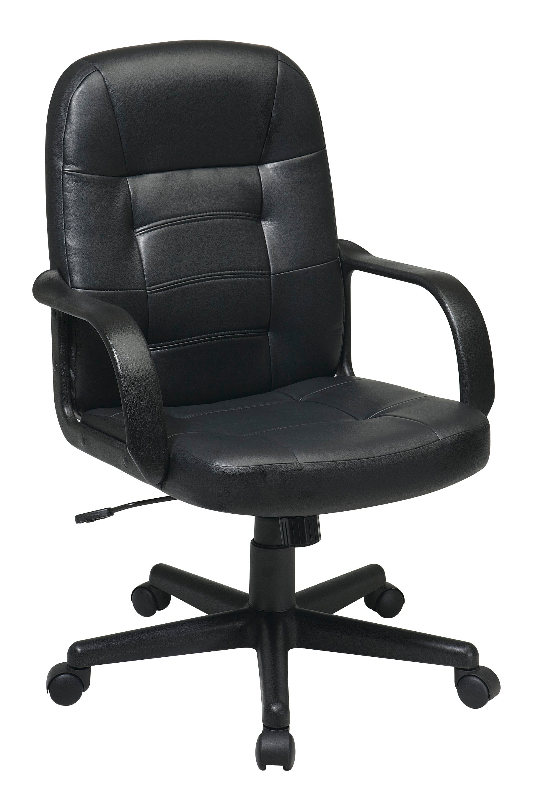Bonded Leather Executive Chair - Black