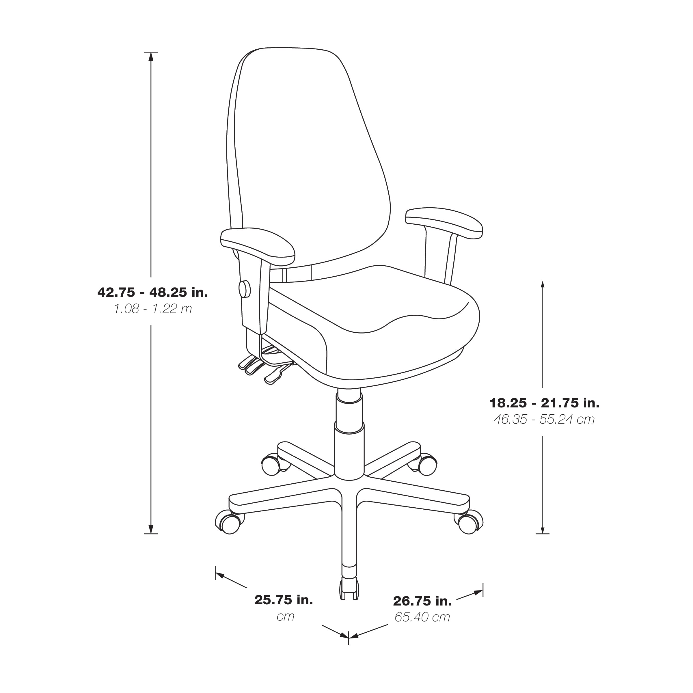 Professional Ergo High Back Chair - Dillon Stratus