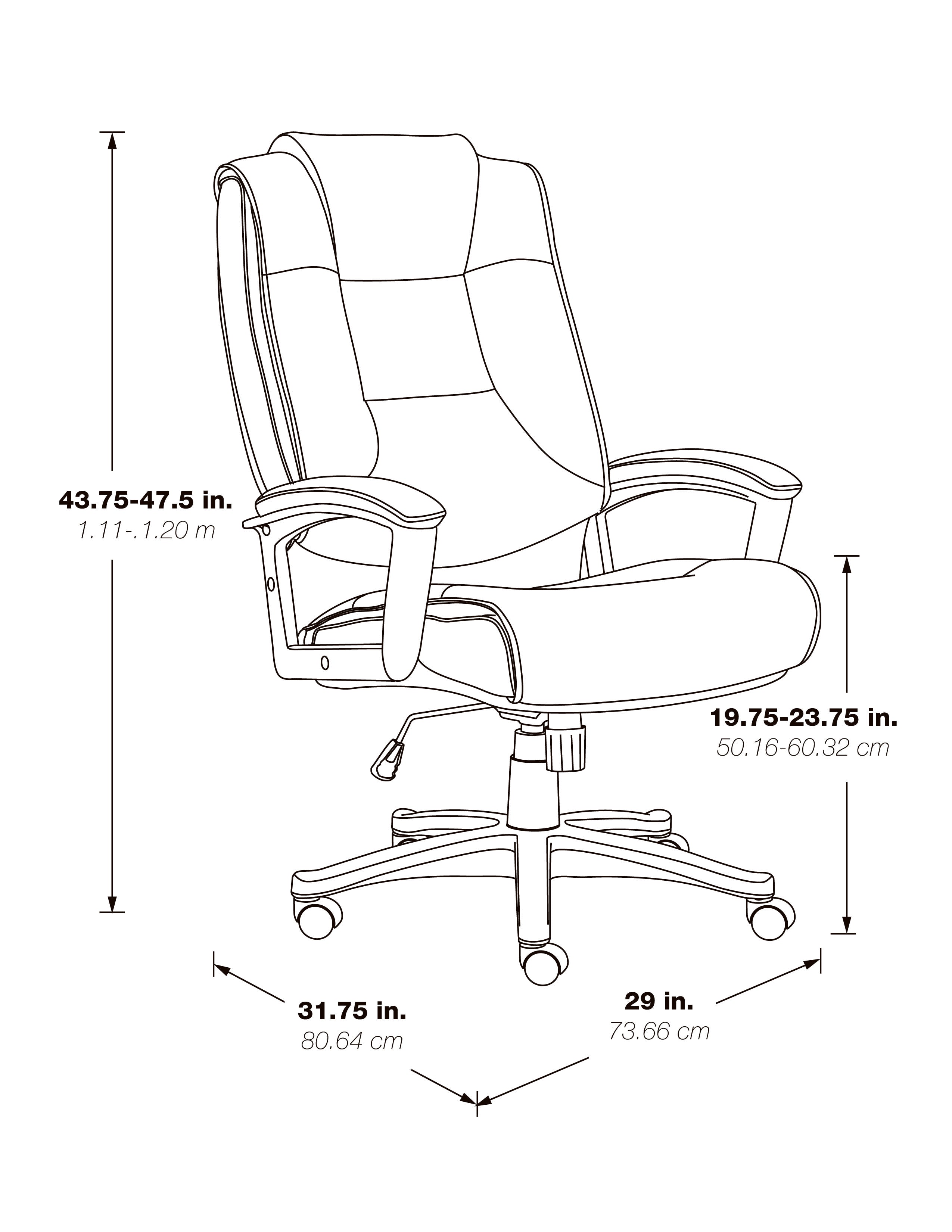 High Back Bonded Lthr Chair - Taupe
