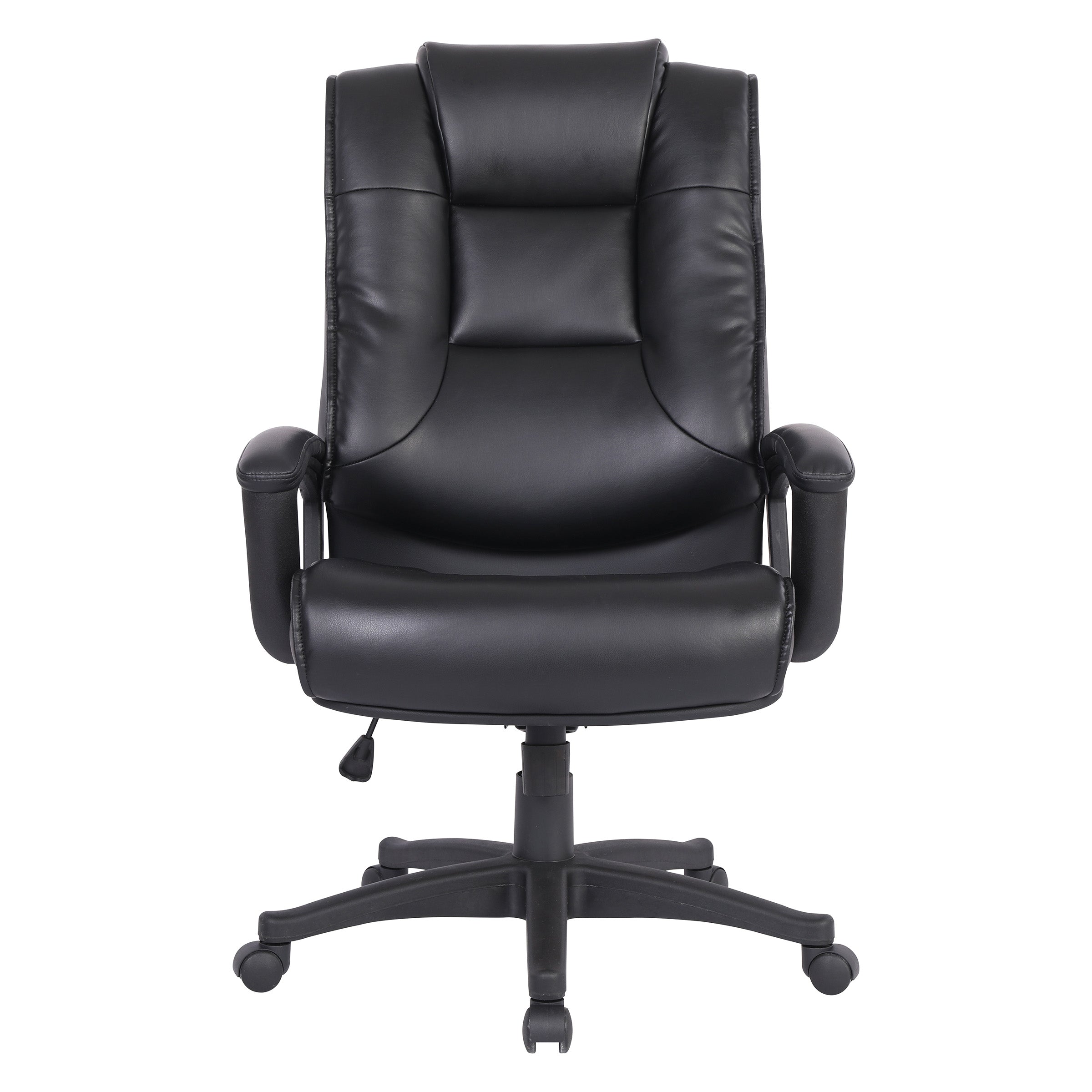 High Back Bonded Lthr Chair - Black