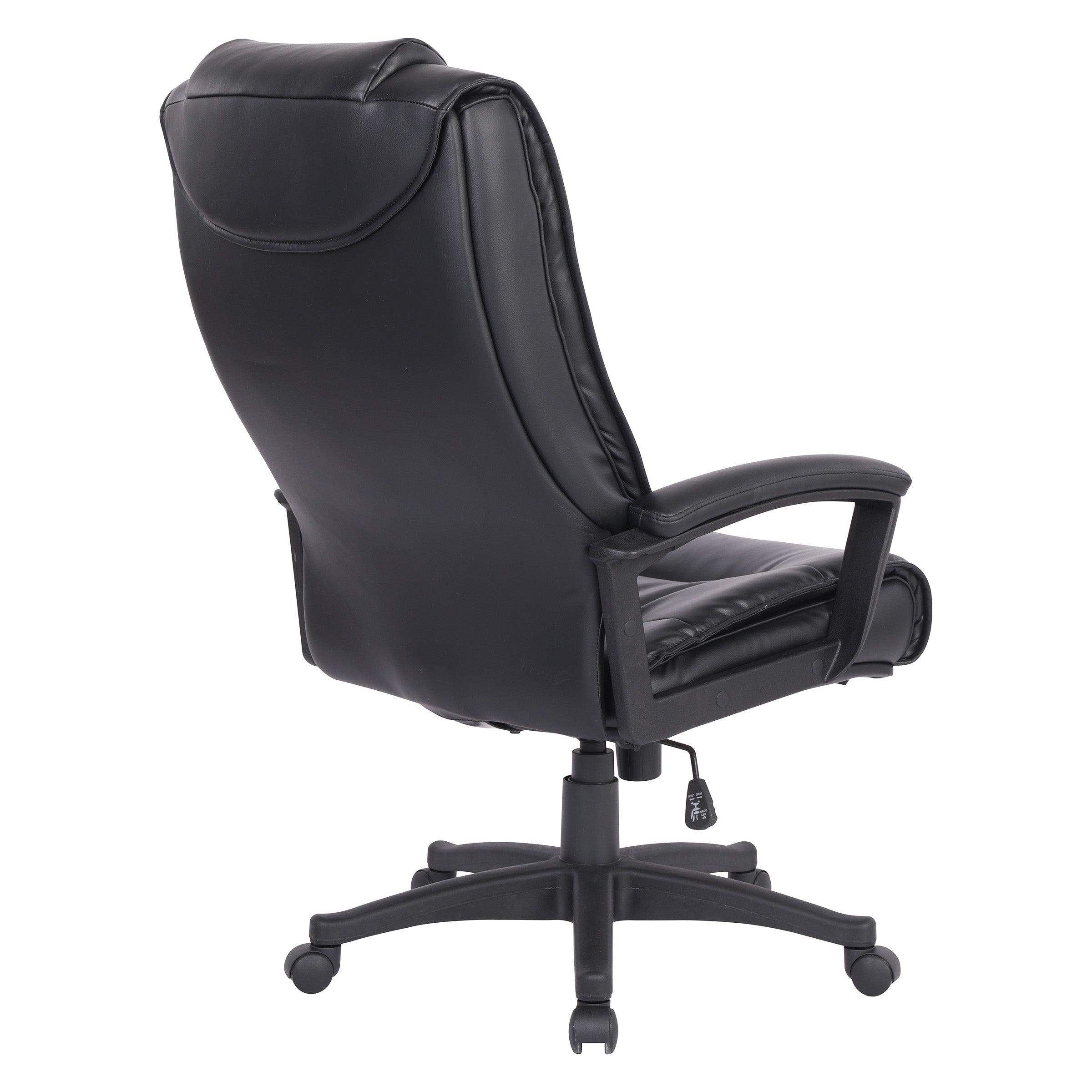 High Back Bonded Lthr Chair - Black