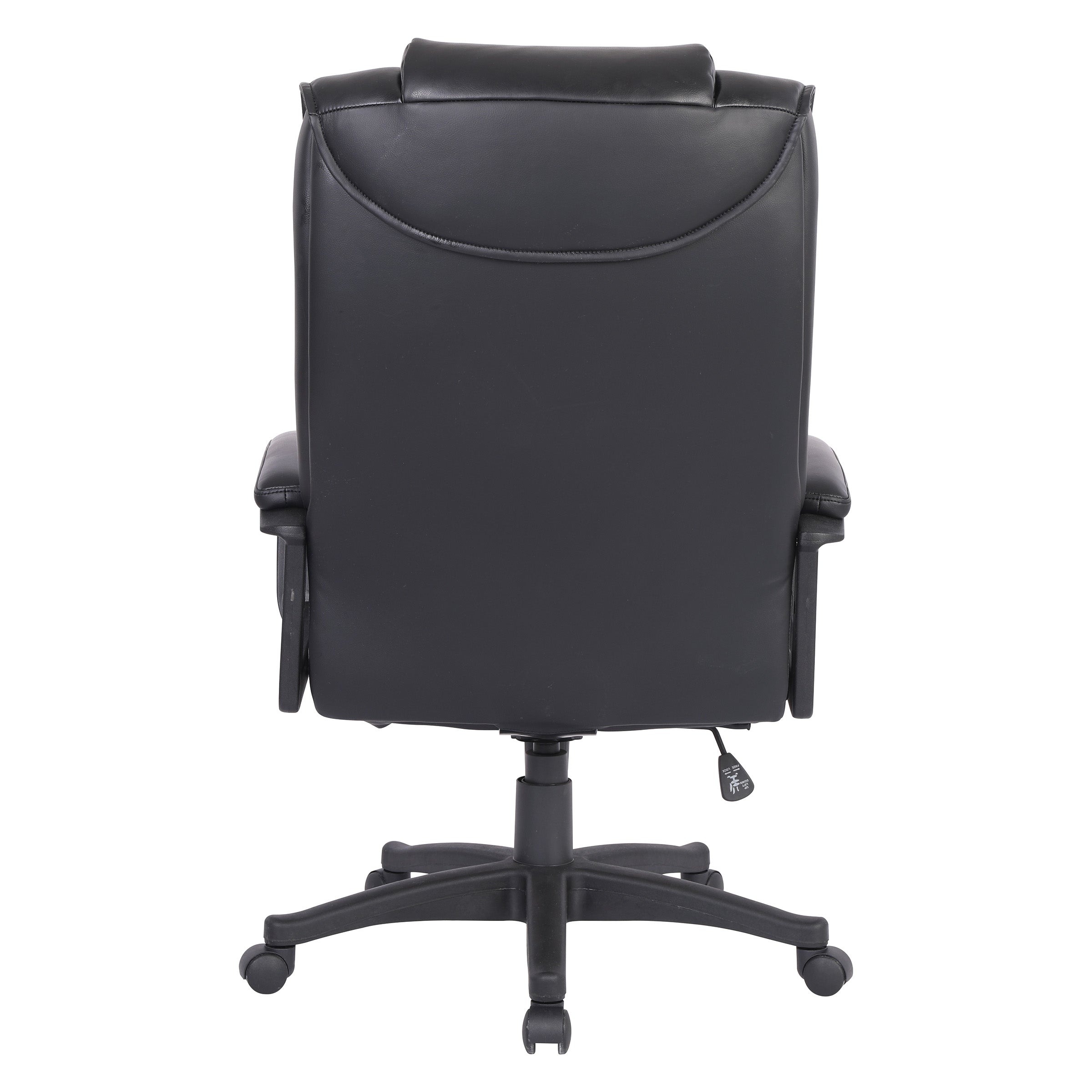 High Back Bonded Lthr Chair - Black