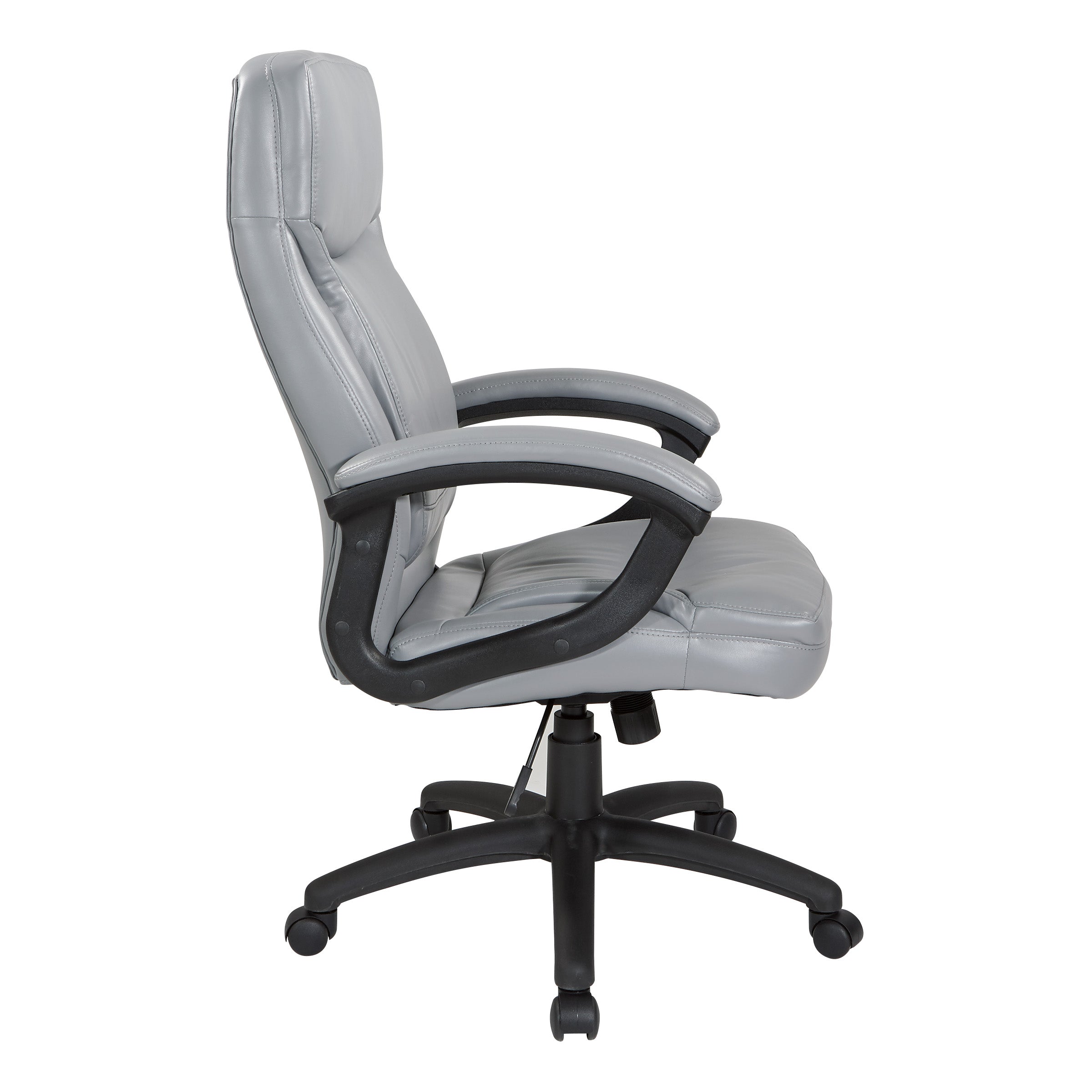Executive High Back Bonded Leather Chair - Charcoal Grey