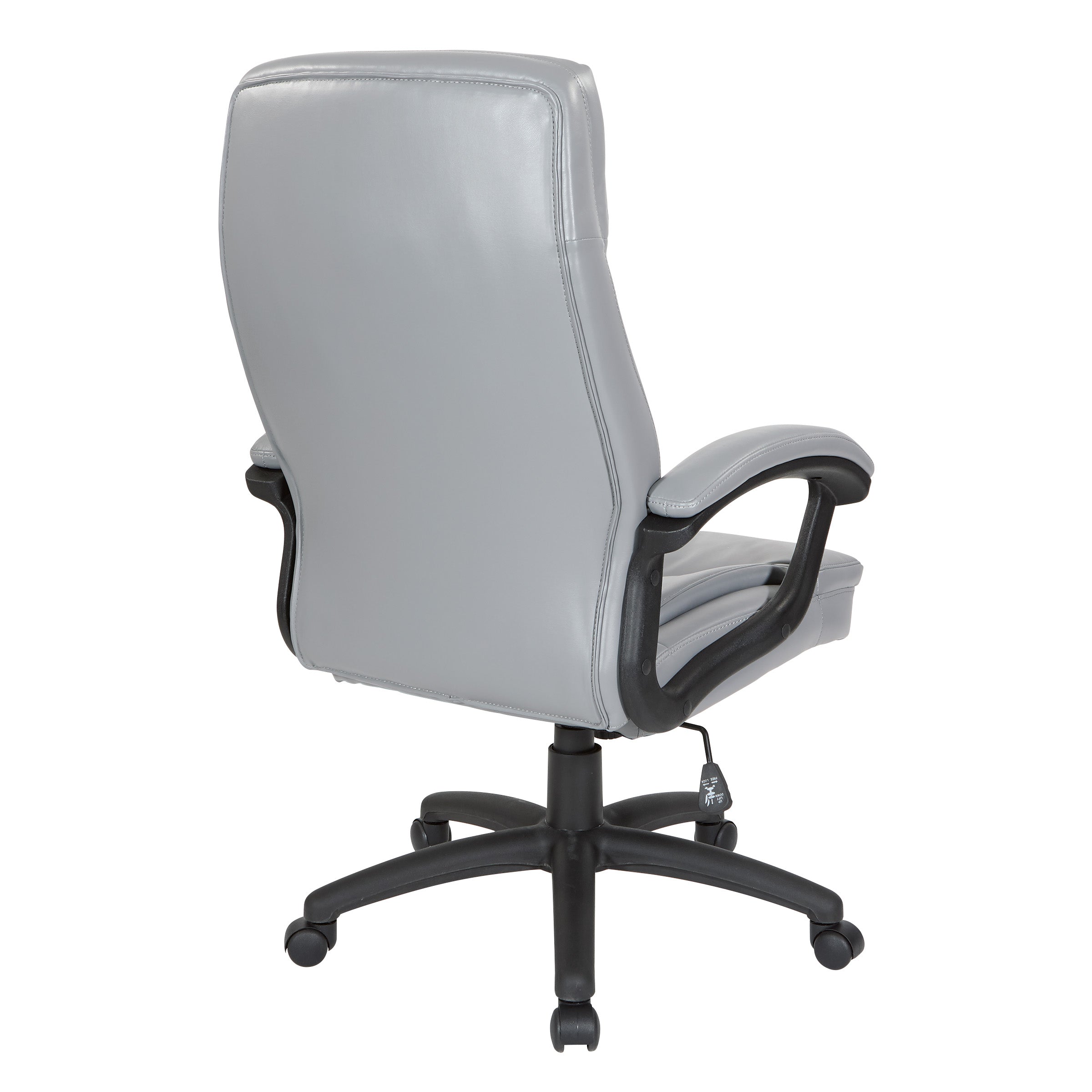 Executive High Back Bonded Leather Chair - Charcoal Grey