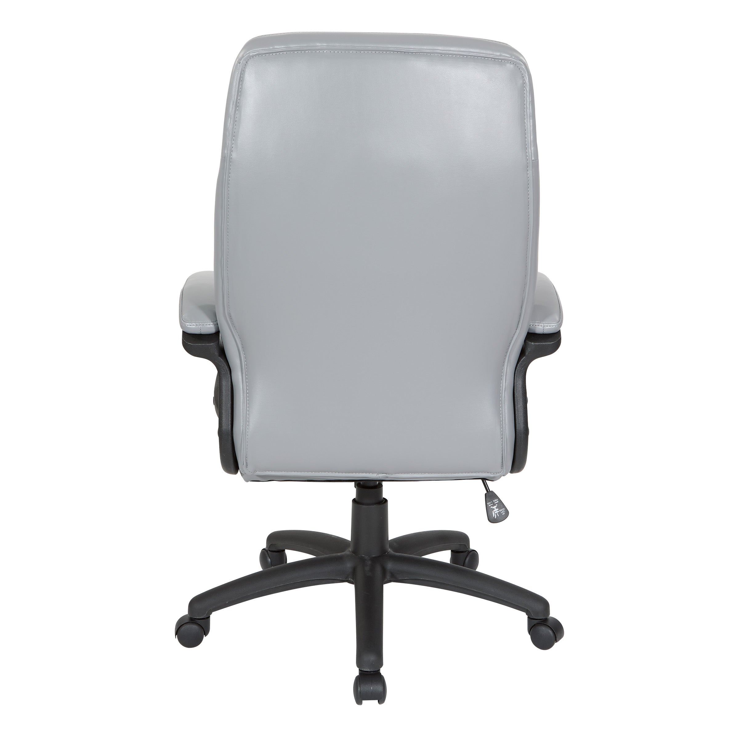 Executive High Back Bonded Leather Chair - Charcoal Grey