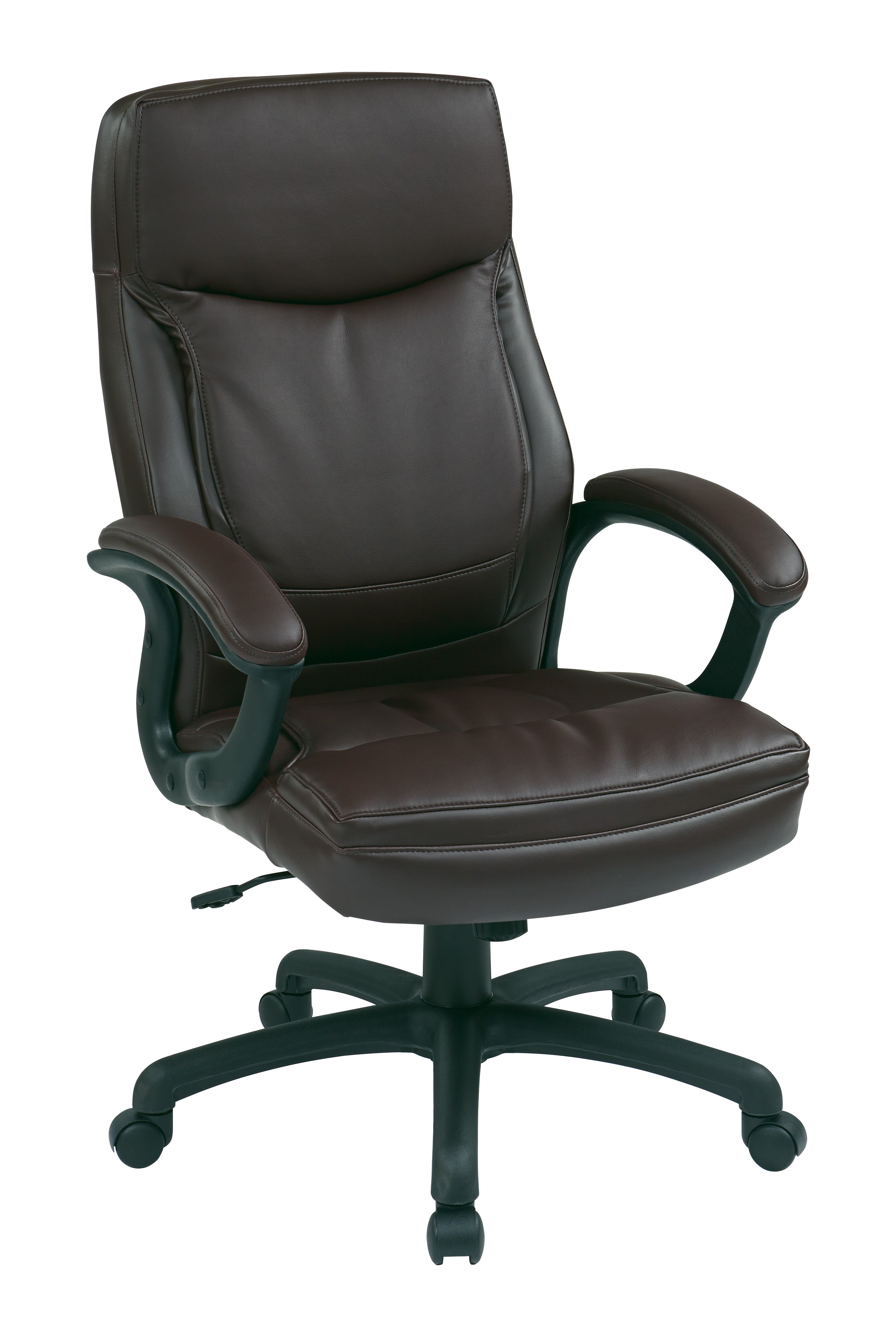 Executive High Back Bonded Leather Chair - Burgundy