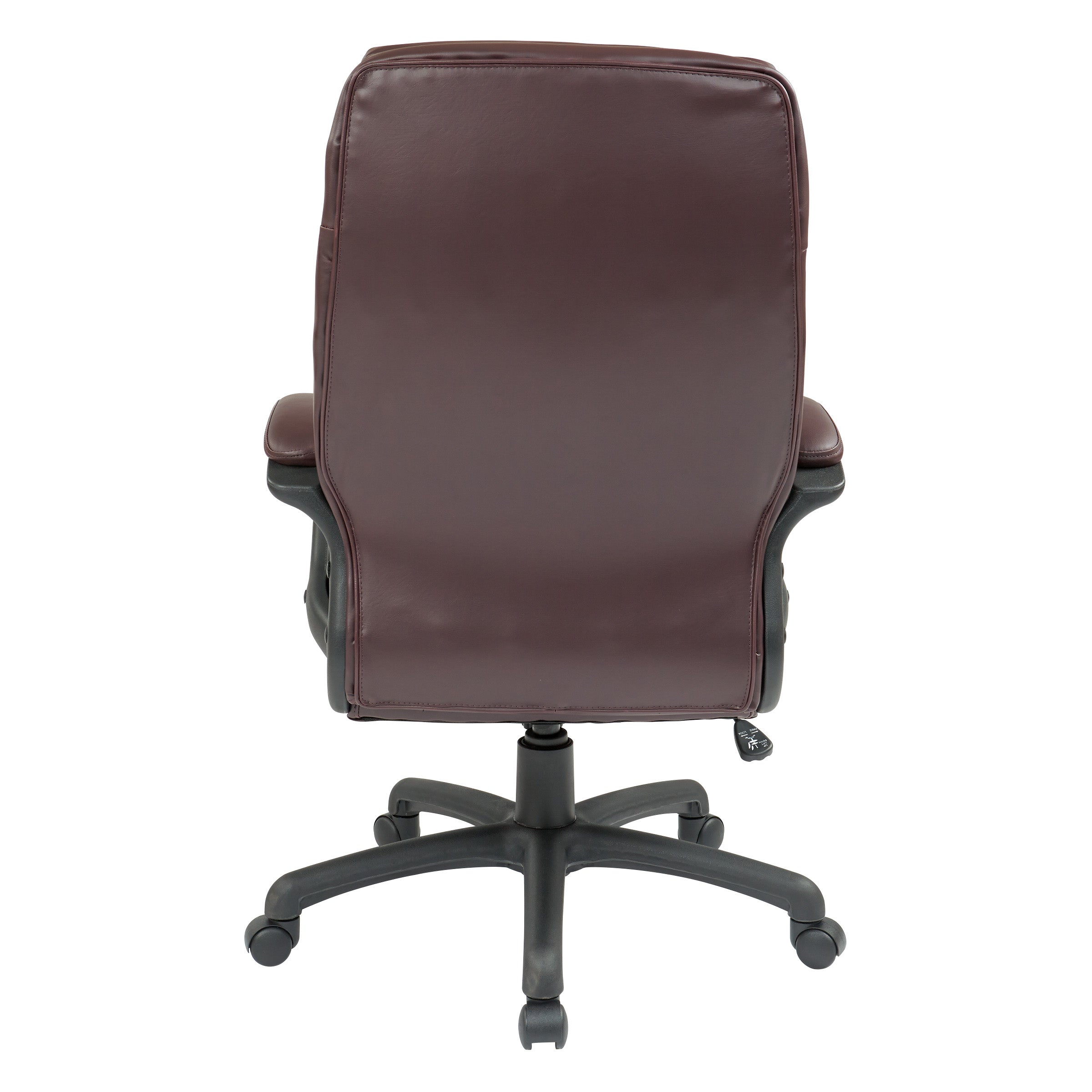 Executive High Back Bonded Leather Chair - Burgundy