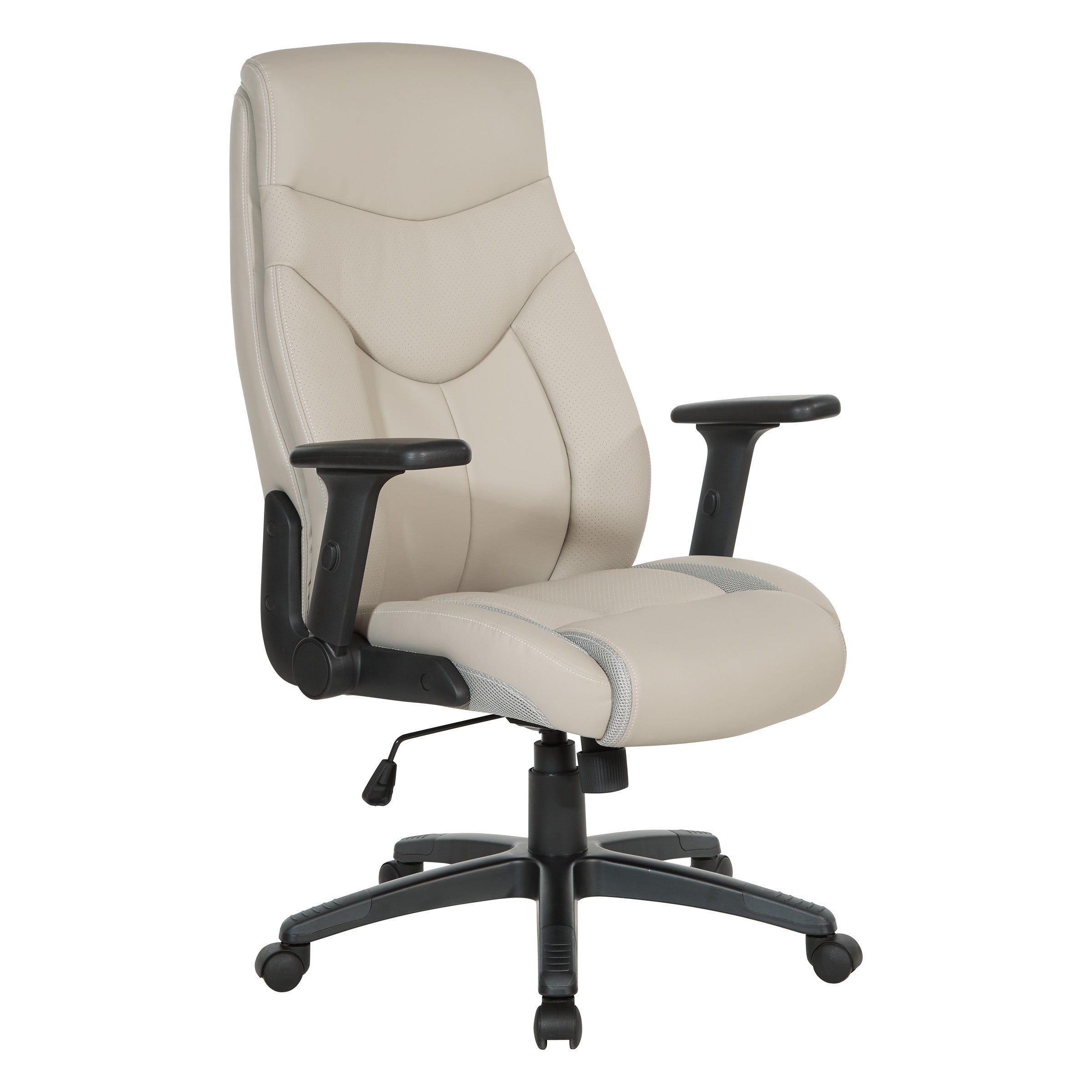 Exec Bonded Lthr Office Chair - Taupe