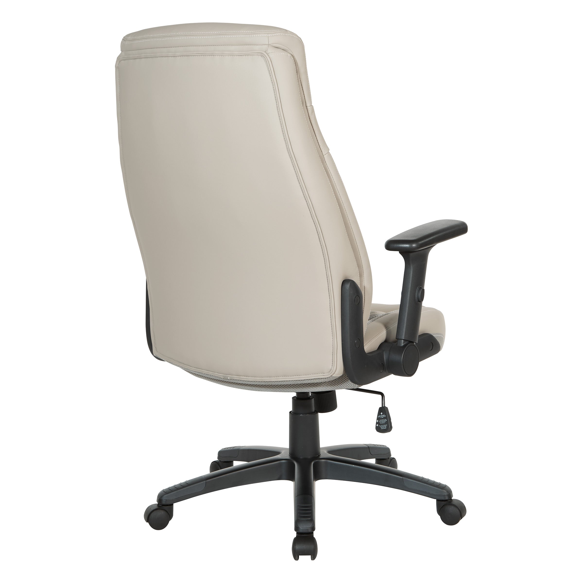 Exec Bonded Lthr Office Chair - Taupe