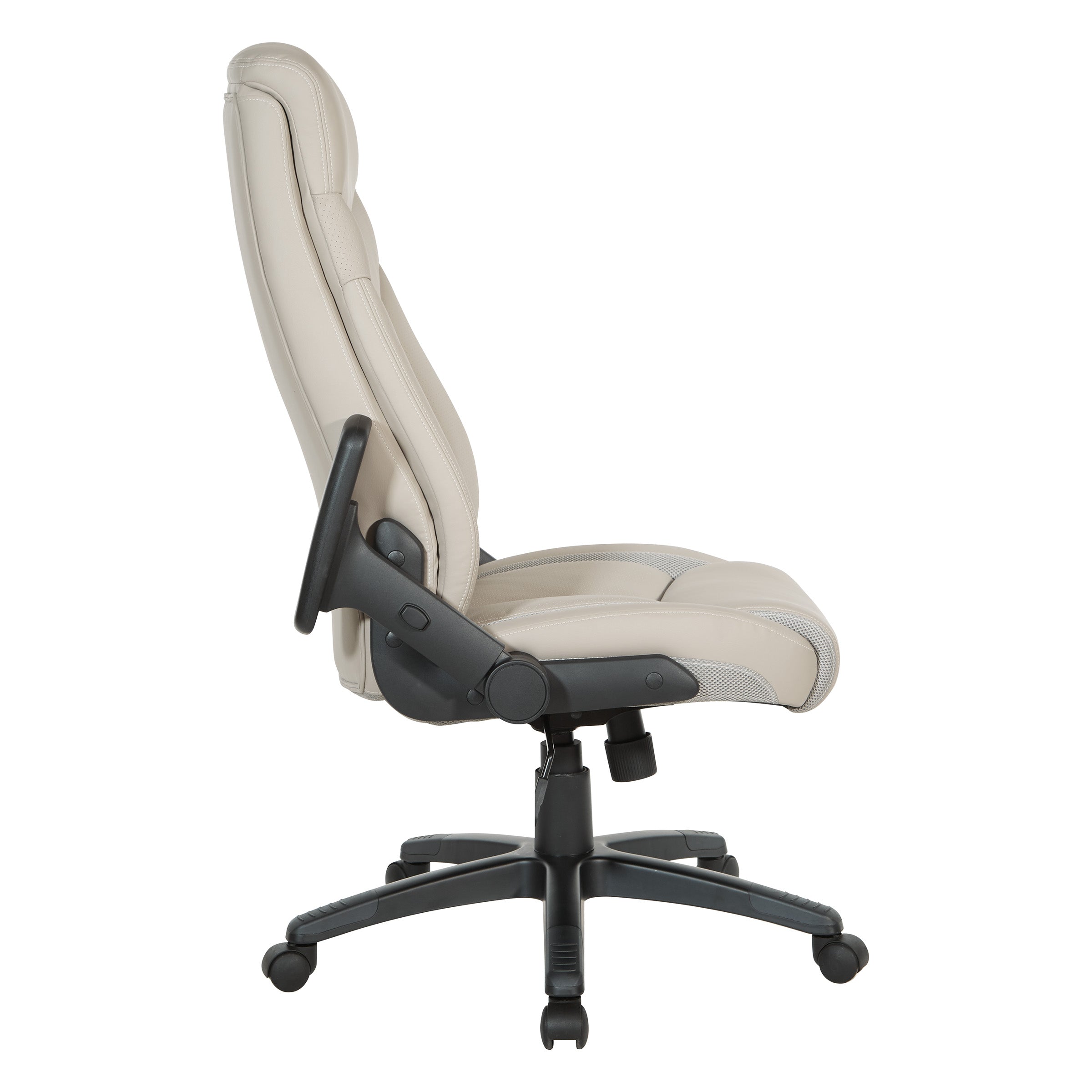 Exec Bonded Lthr Office Chair - Taupe